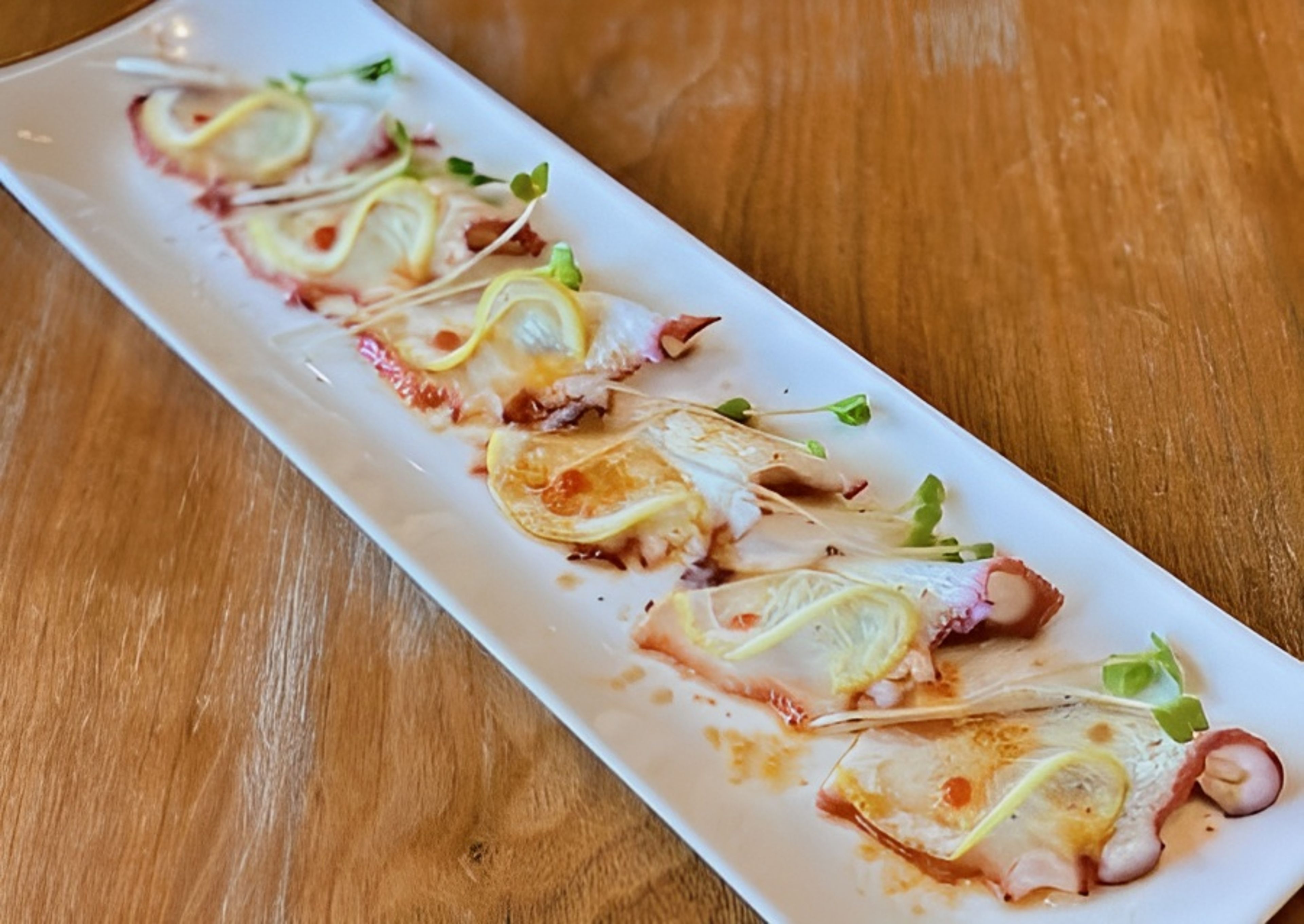Octopus Lemon Carpaccio (6pc).