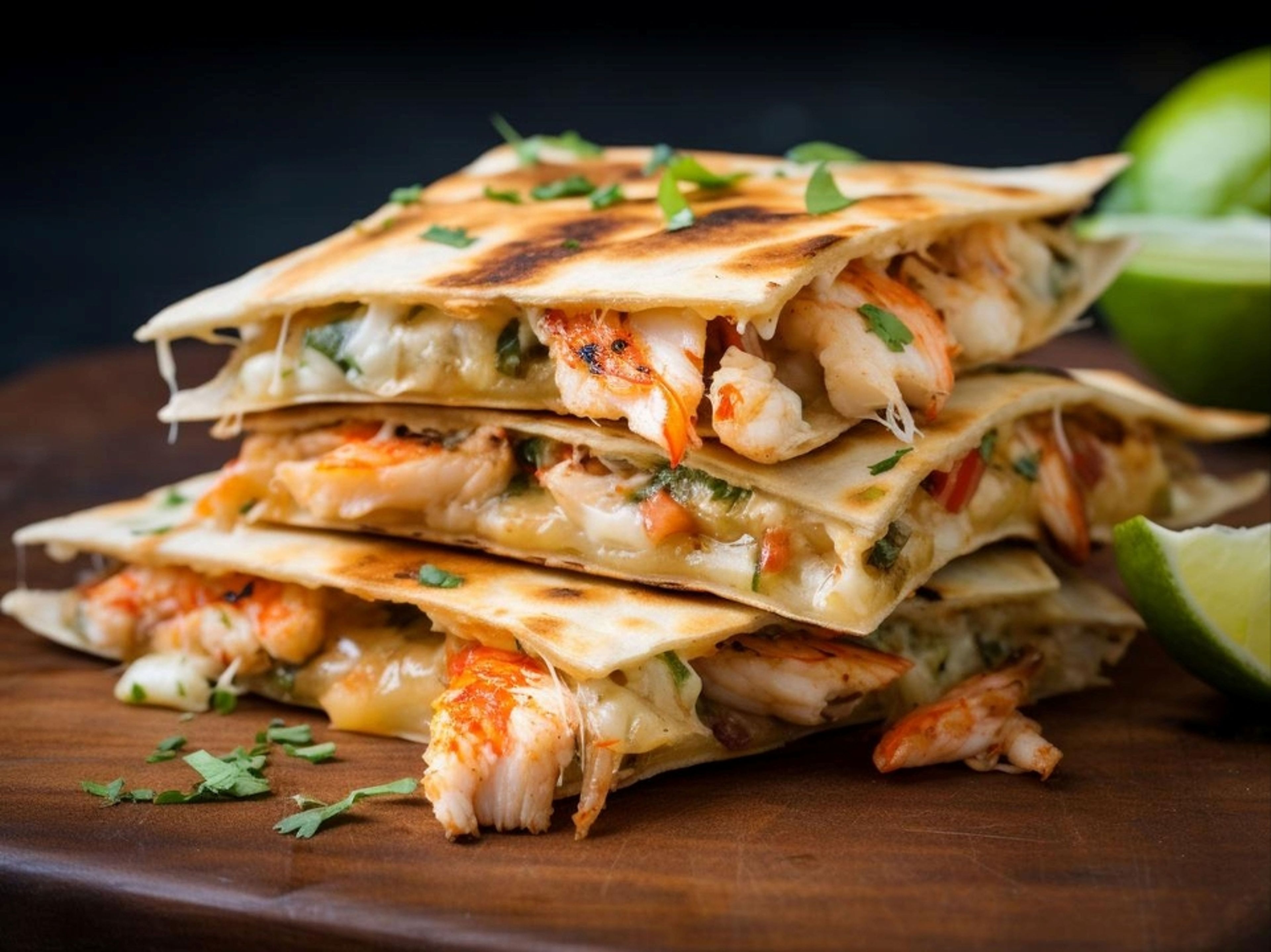 Shrimp Quesadilla.