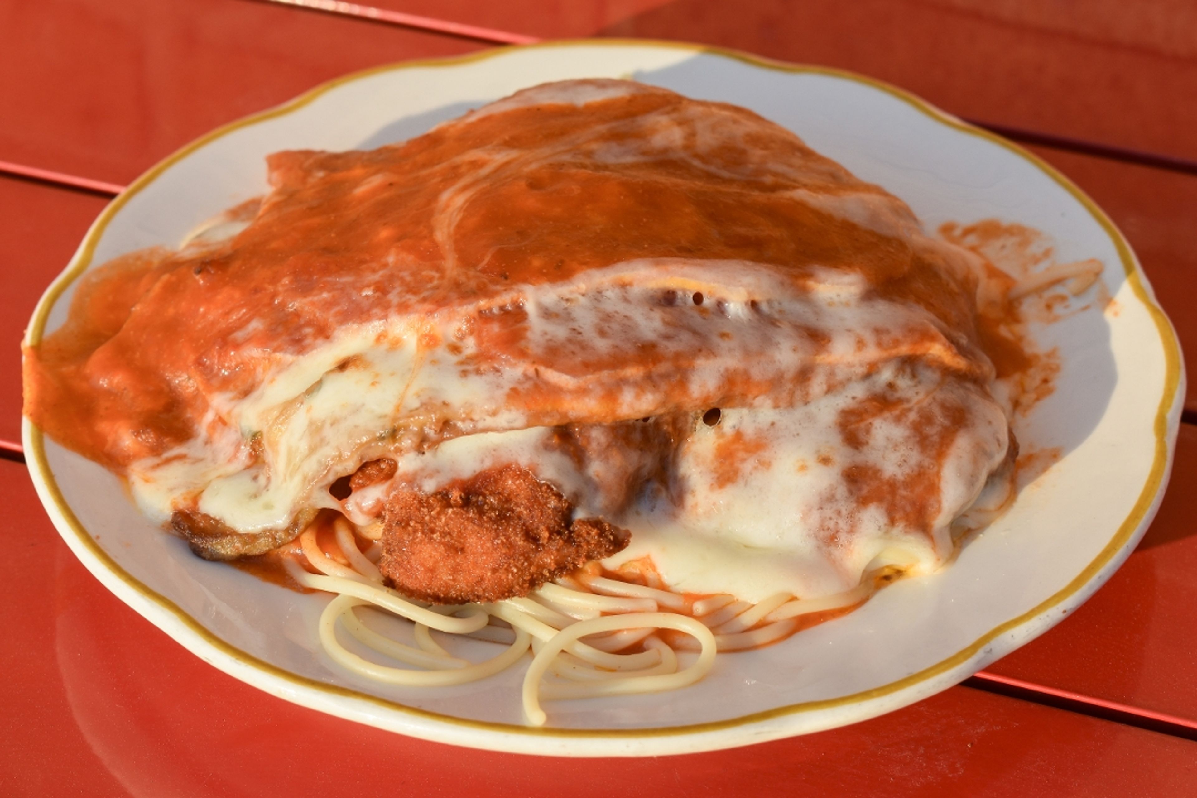 Chicken Parmigian.