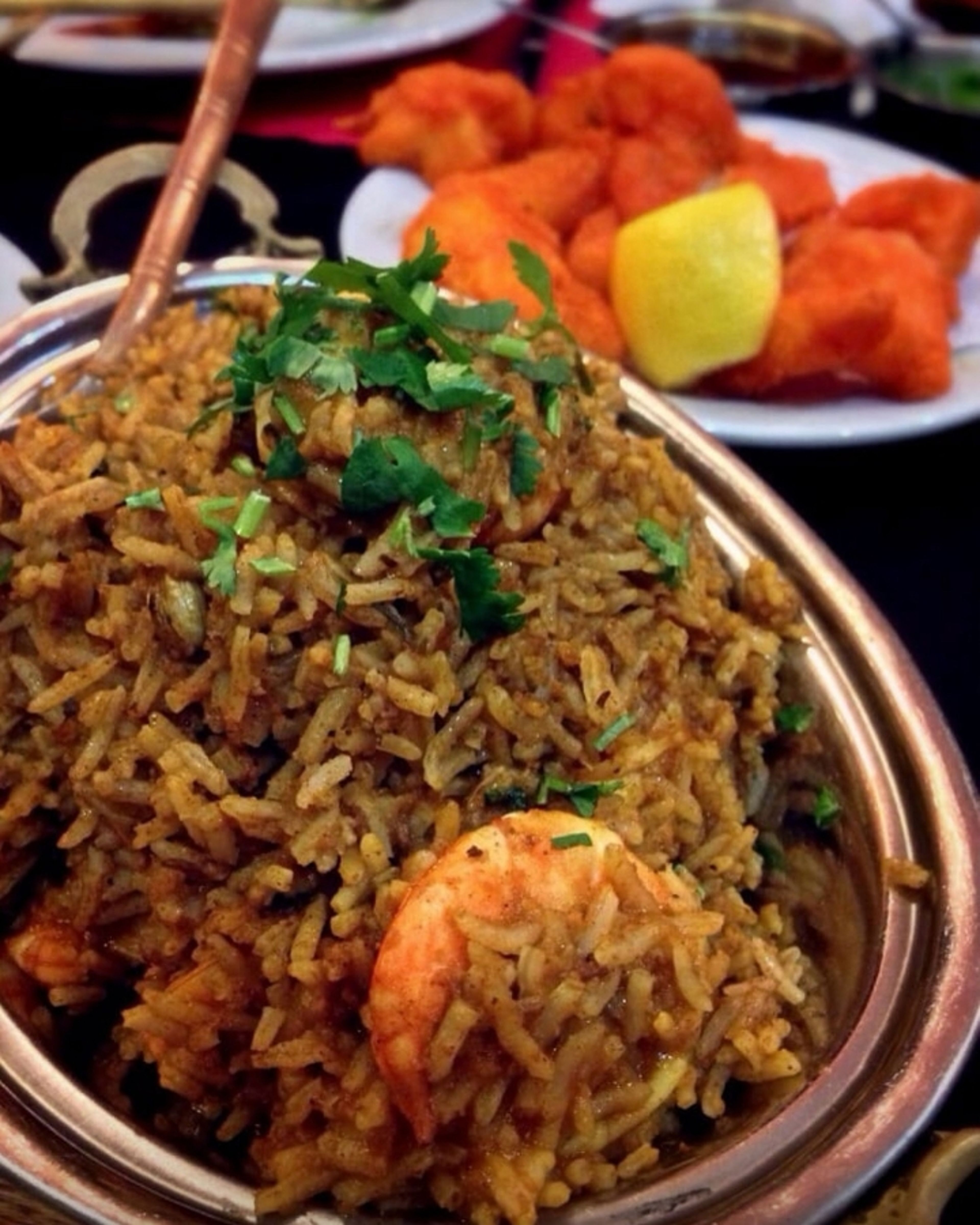 Shrimp Biryani.
