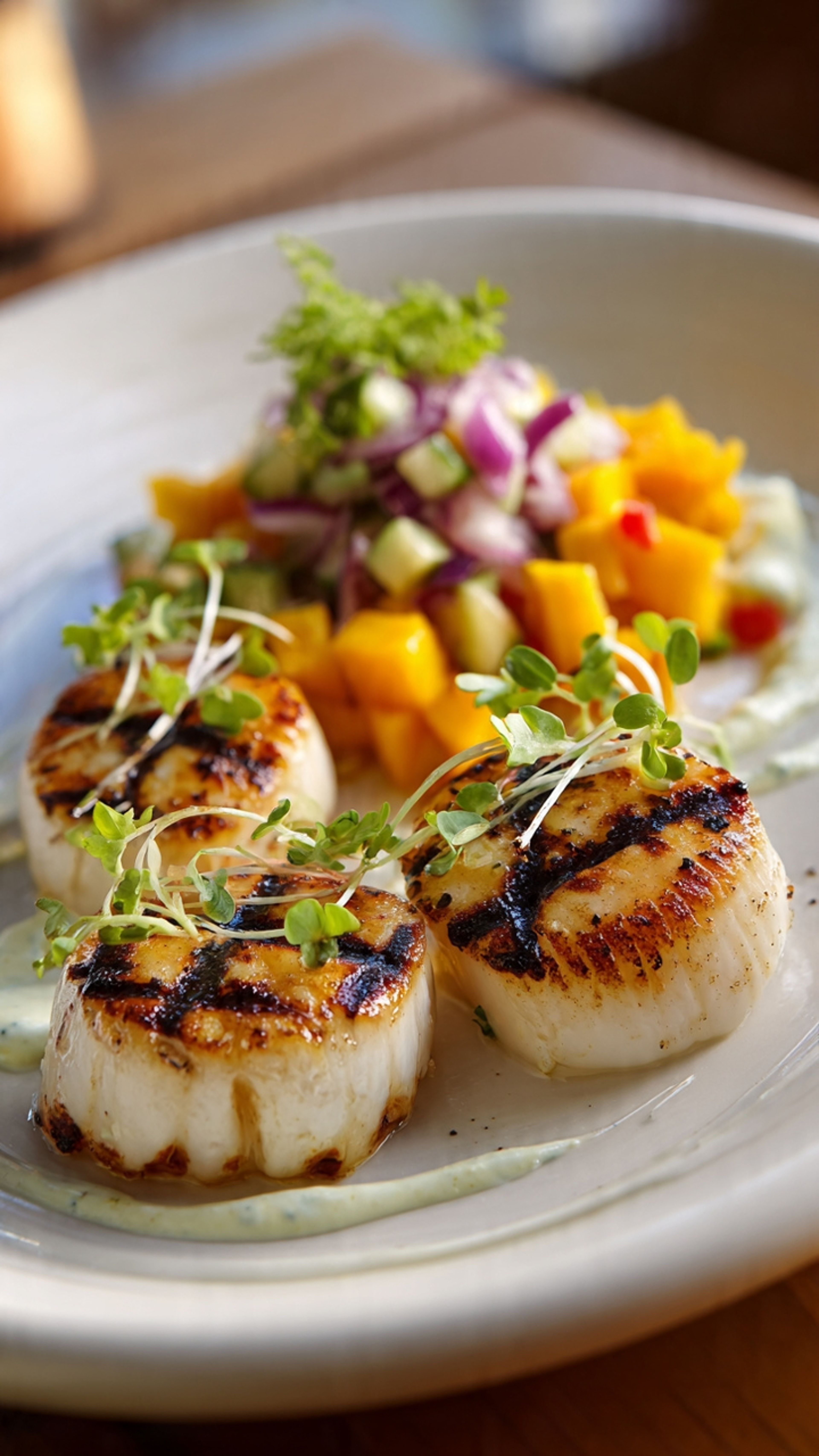 Grilled Scallops.