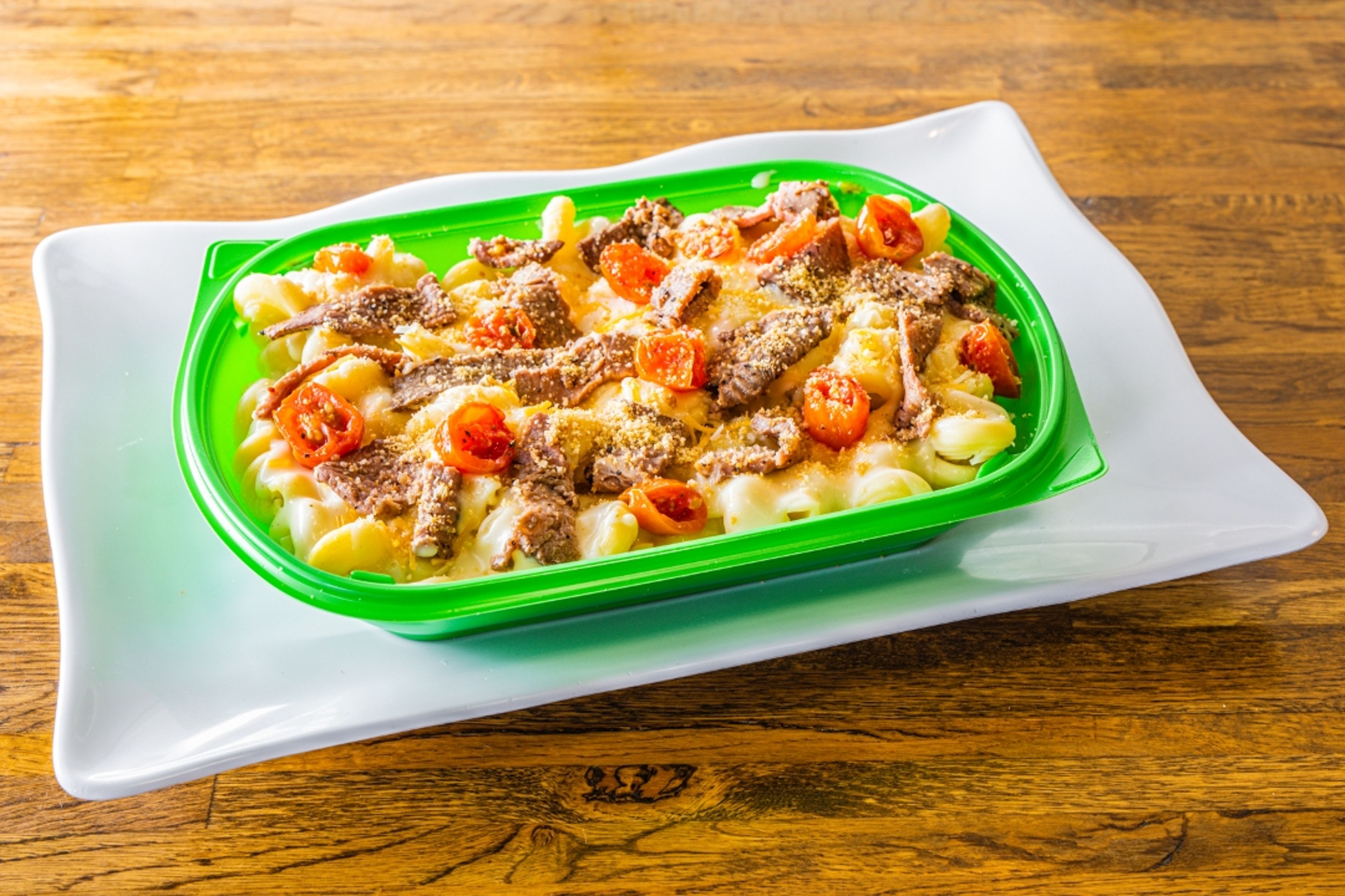 Four Cheese Steak Mac.