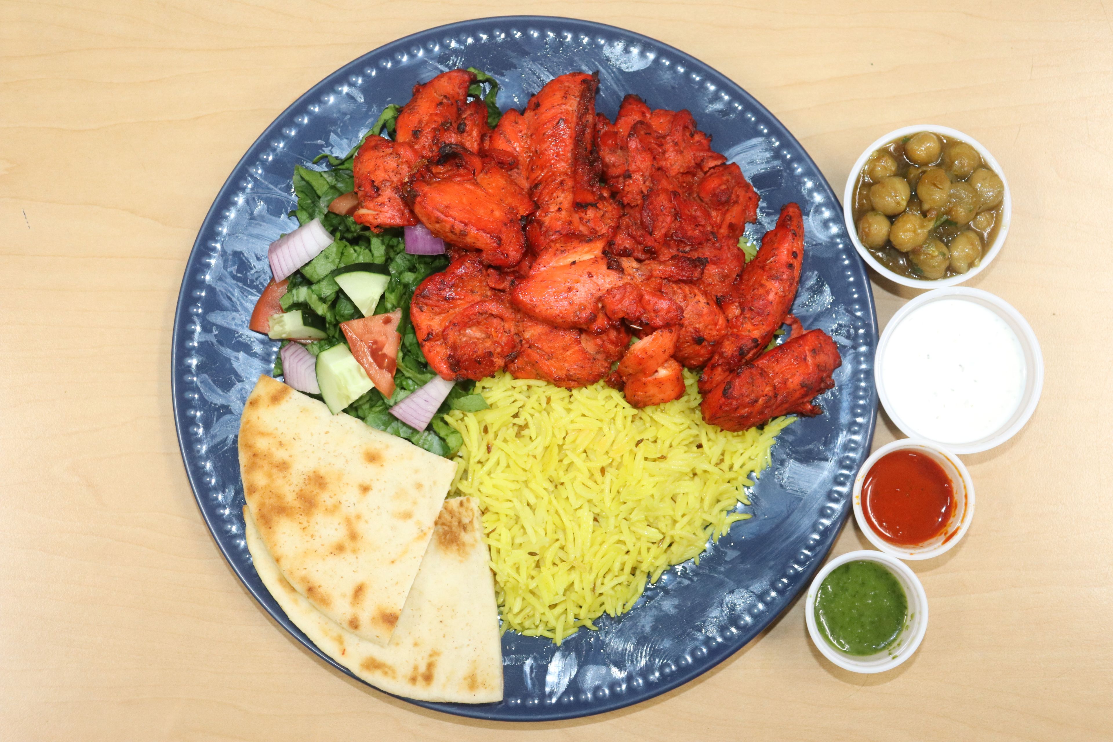 Chicken Kebab Platter.