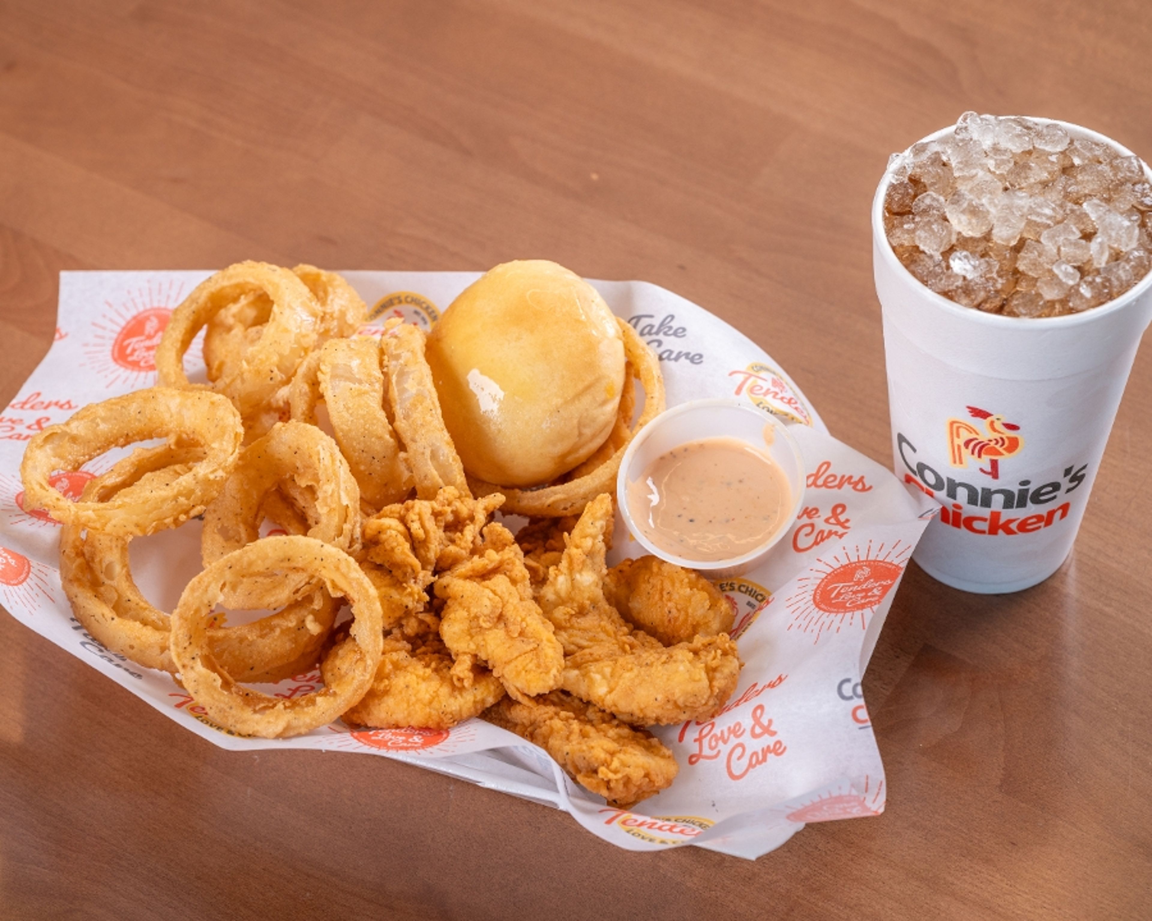 # 1 (6 pc) Grilled Chicken Tender Combo.