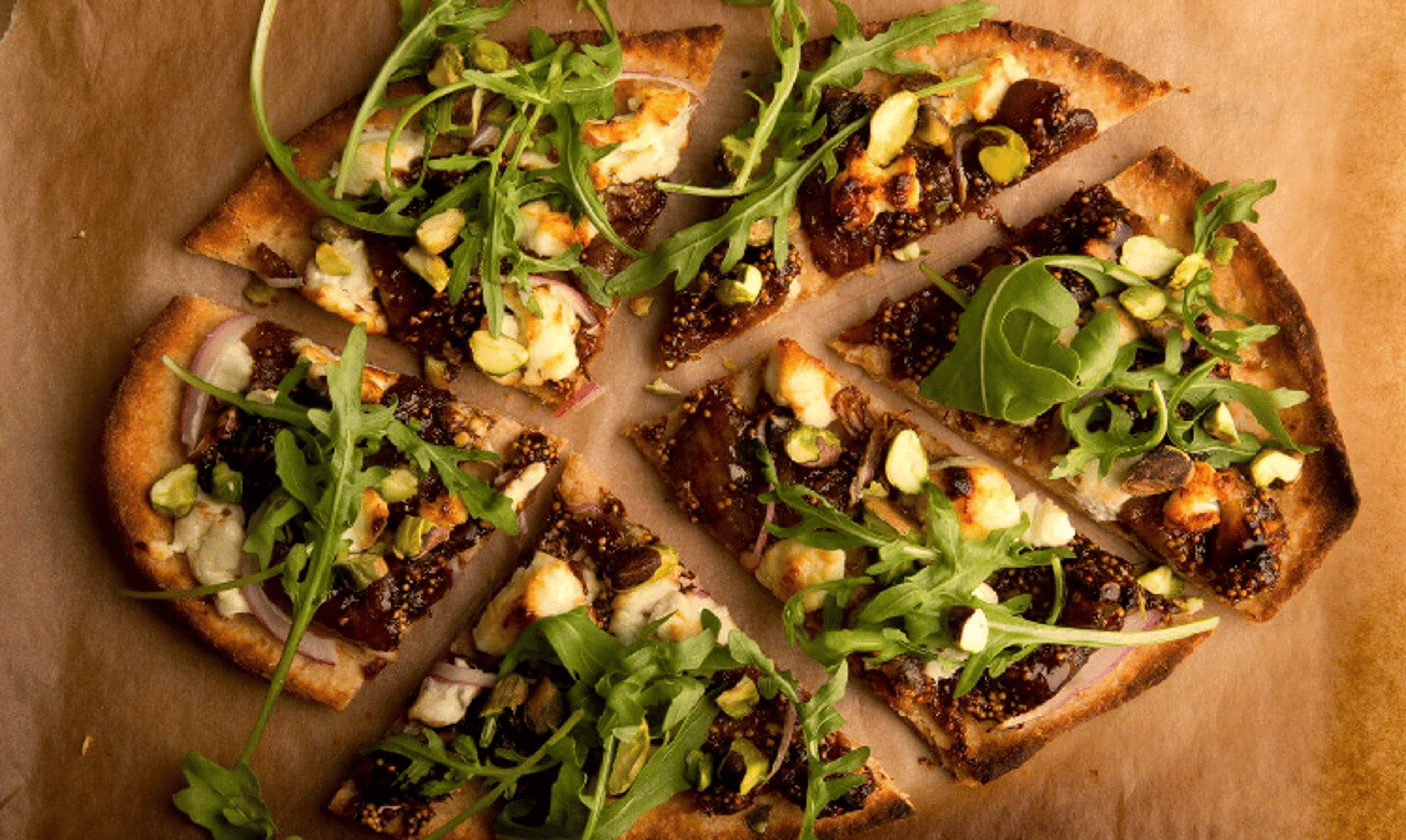 Fig & Goat Cheese Pizza.