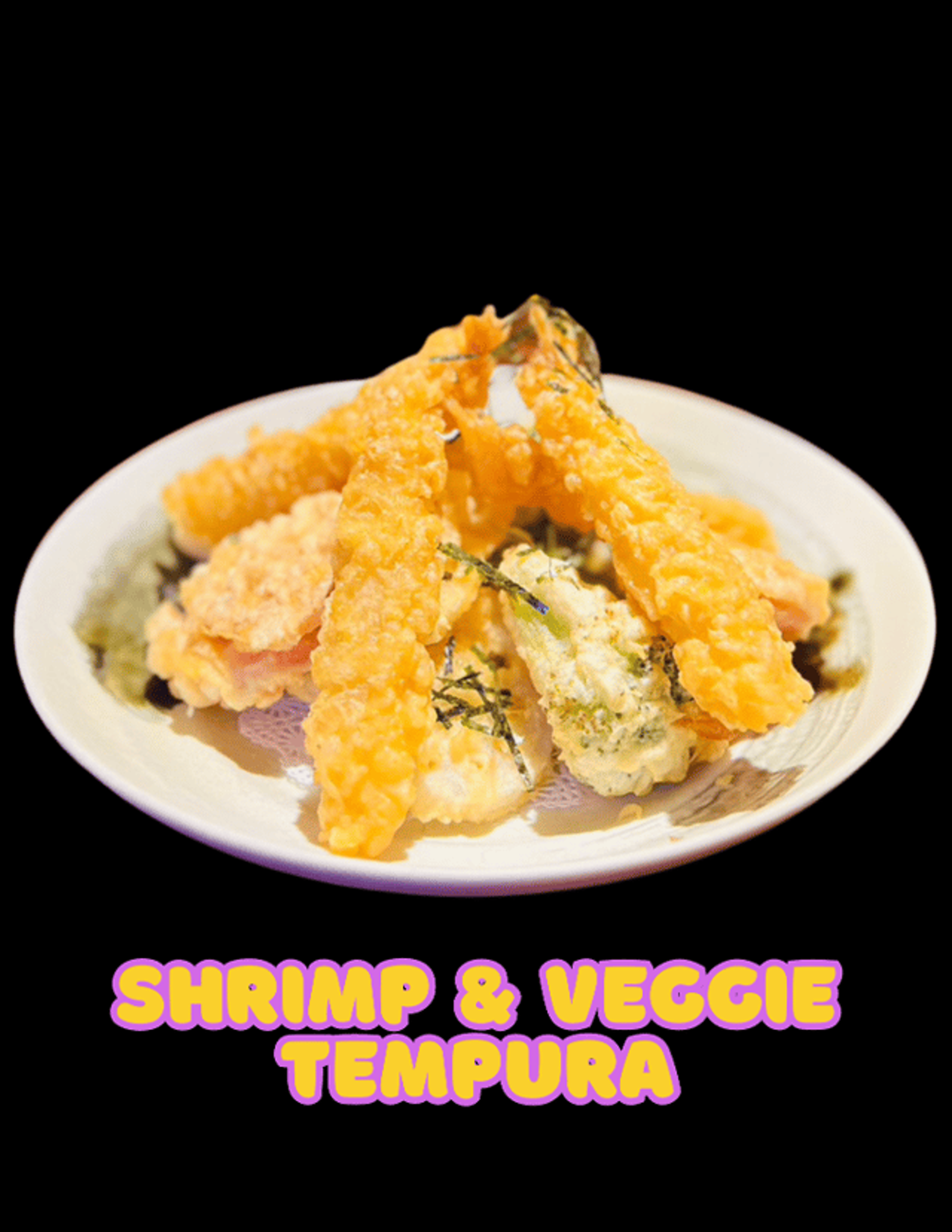 Shrimp and Vegetable Tempura.