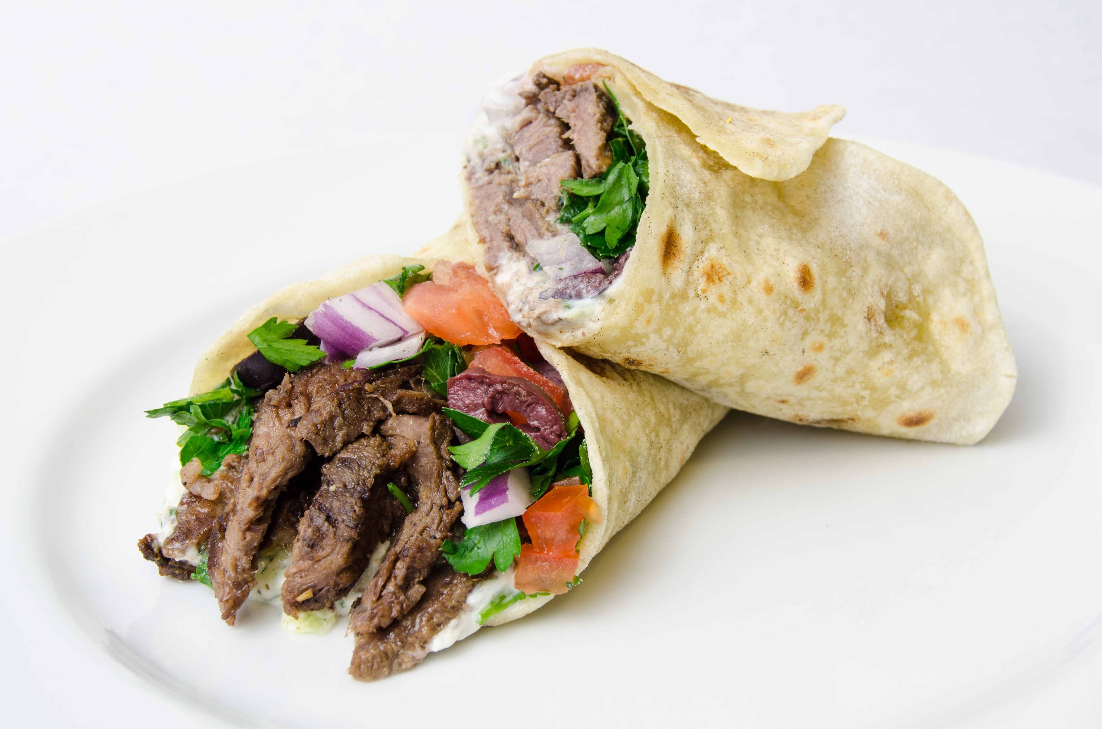 Grilled Lamb Wrap.