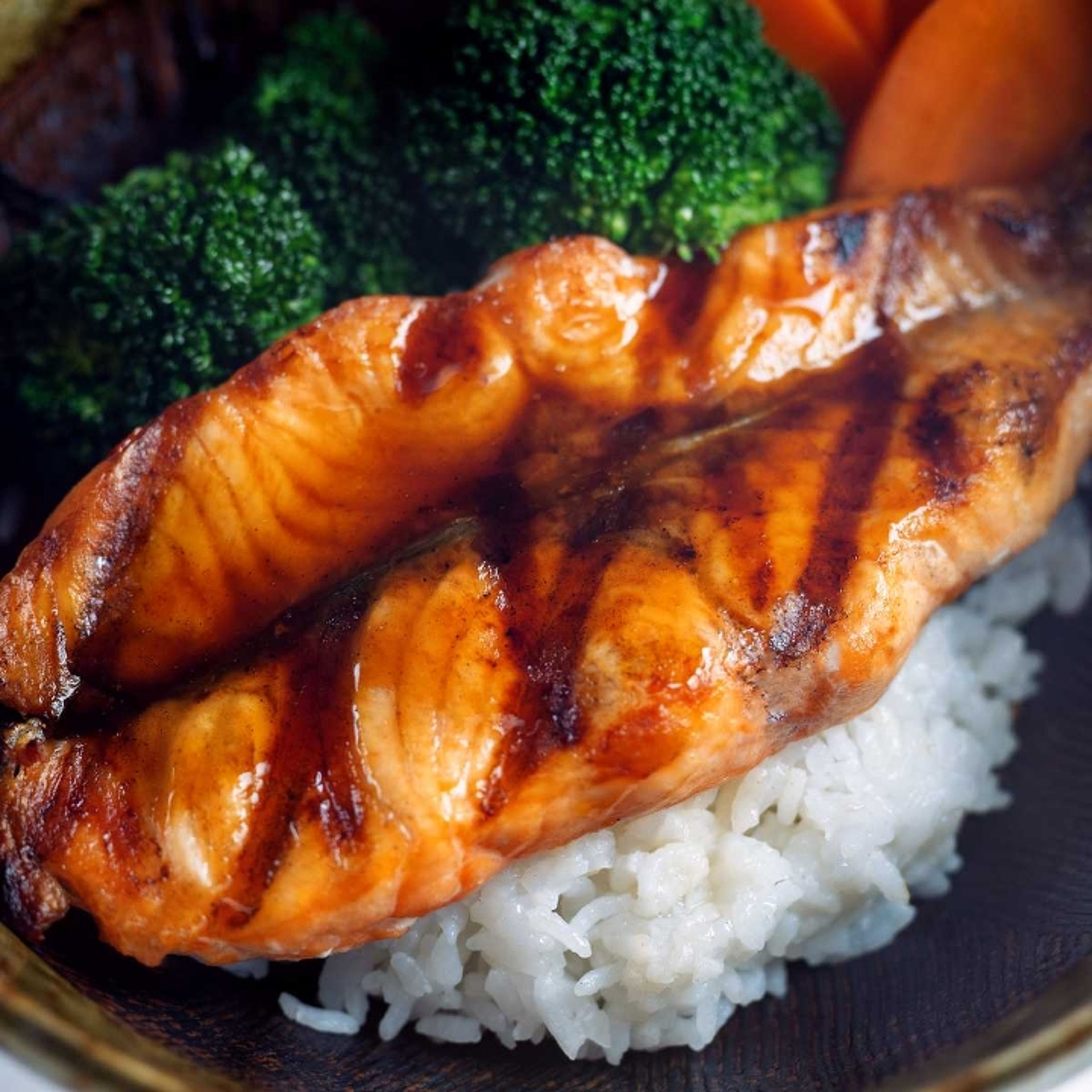 Salmon Teriyaki bowl.