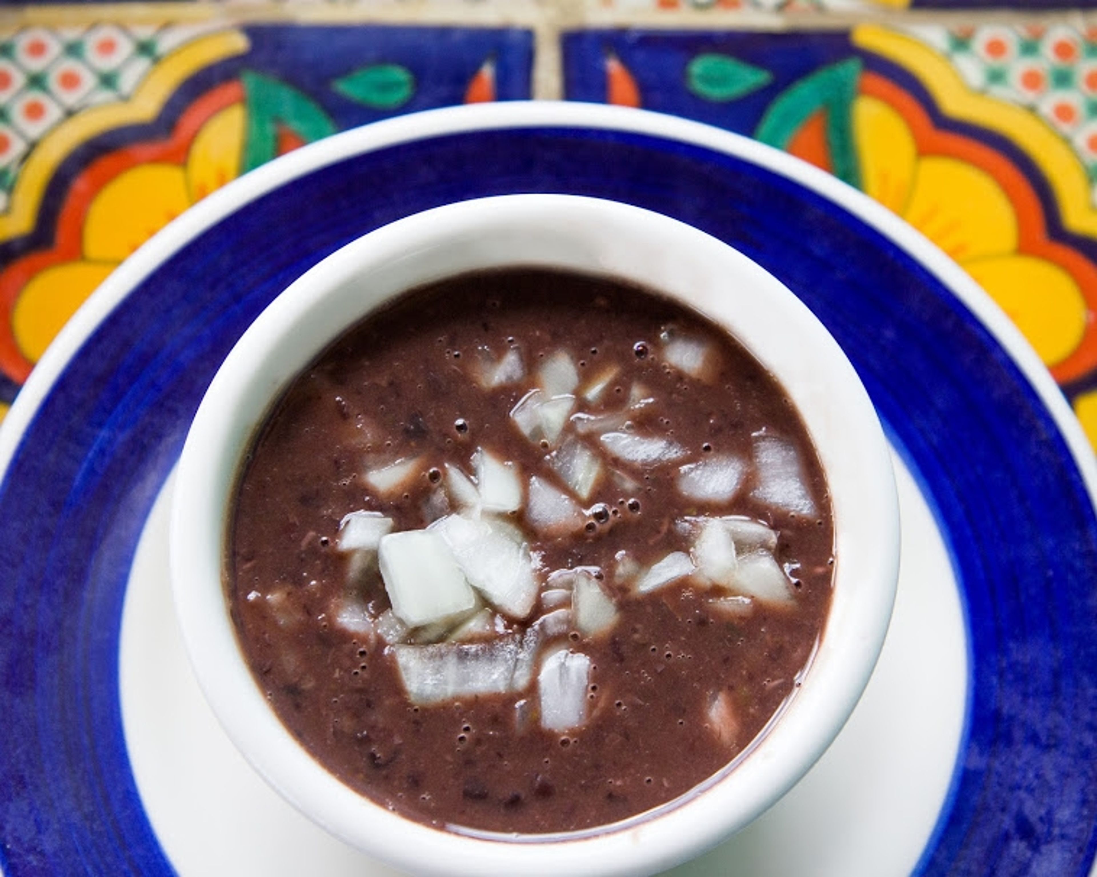 BLACK BEAN SOUP CUP.