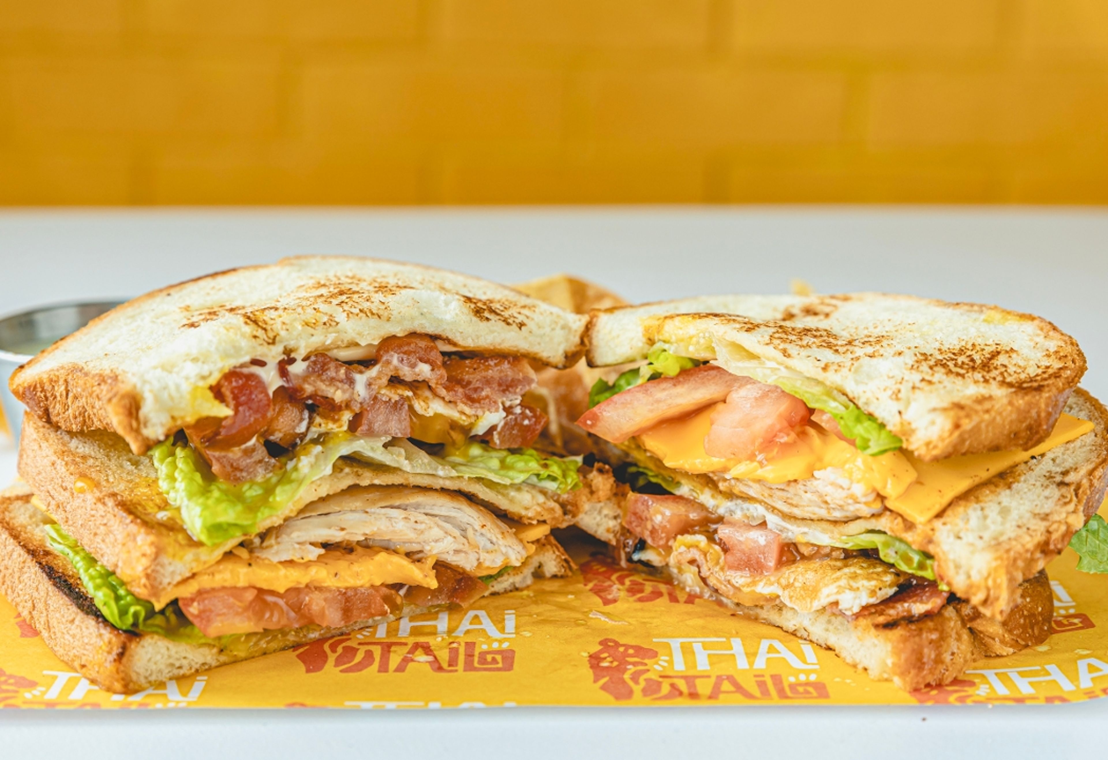 Panang Chicken Club Sandwich.