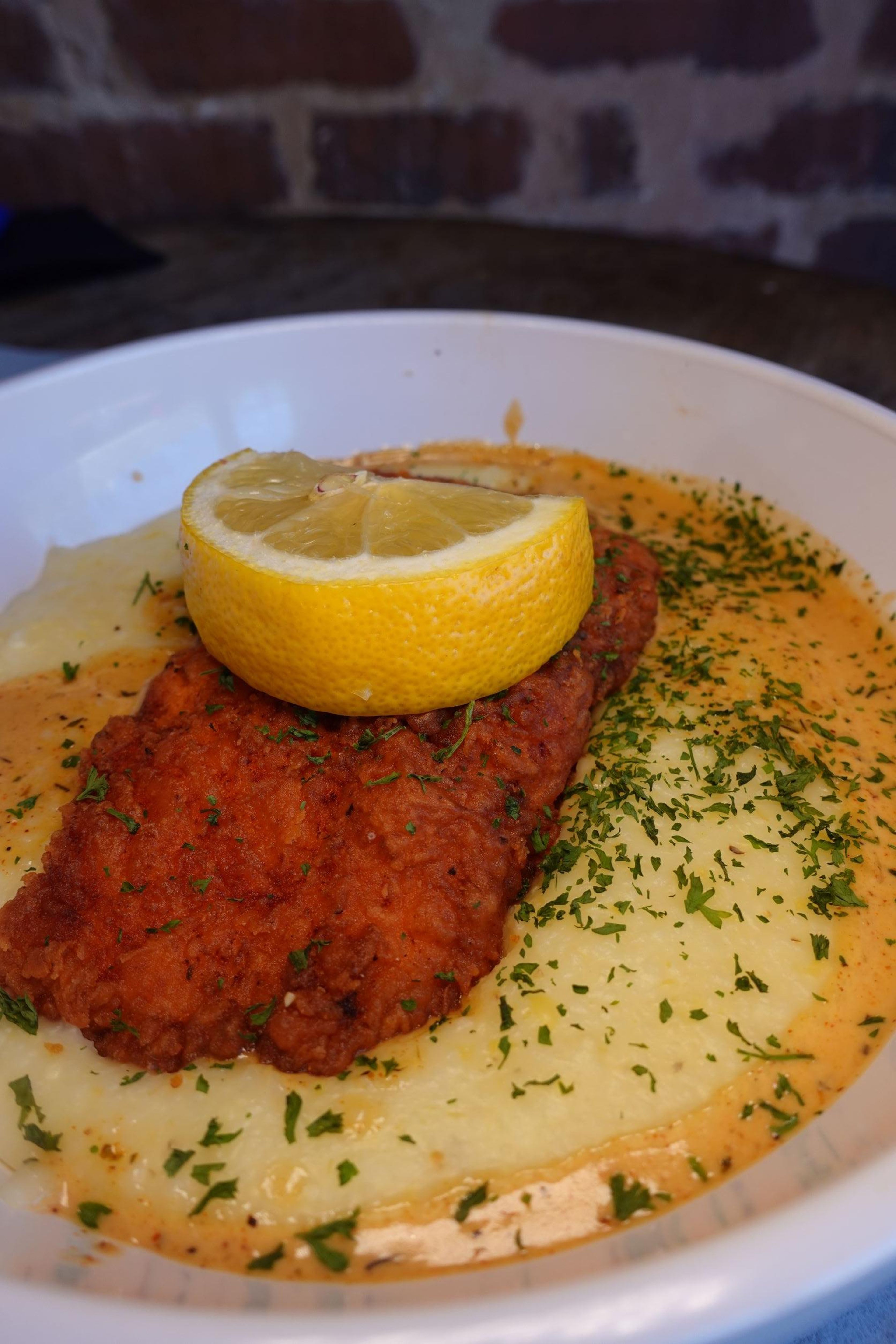 Salmon & Grits.