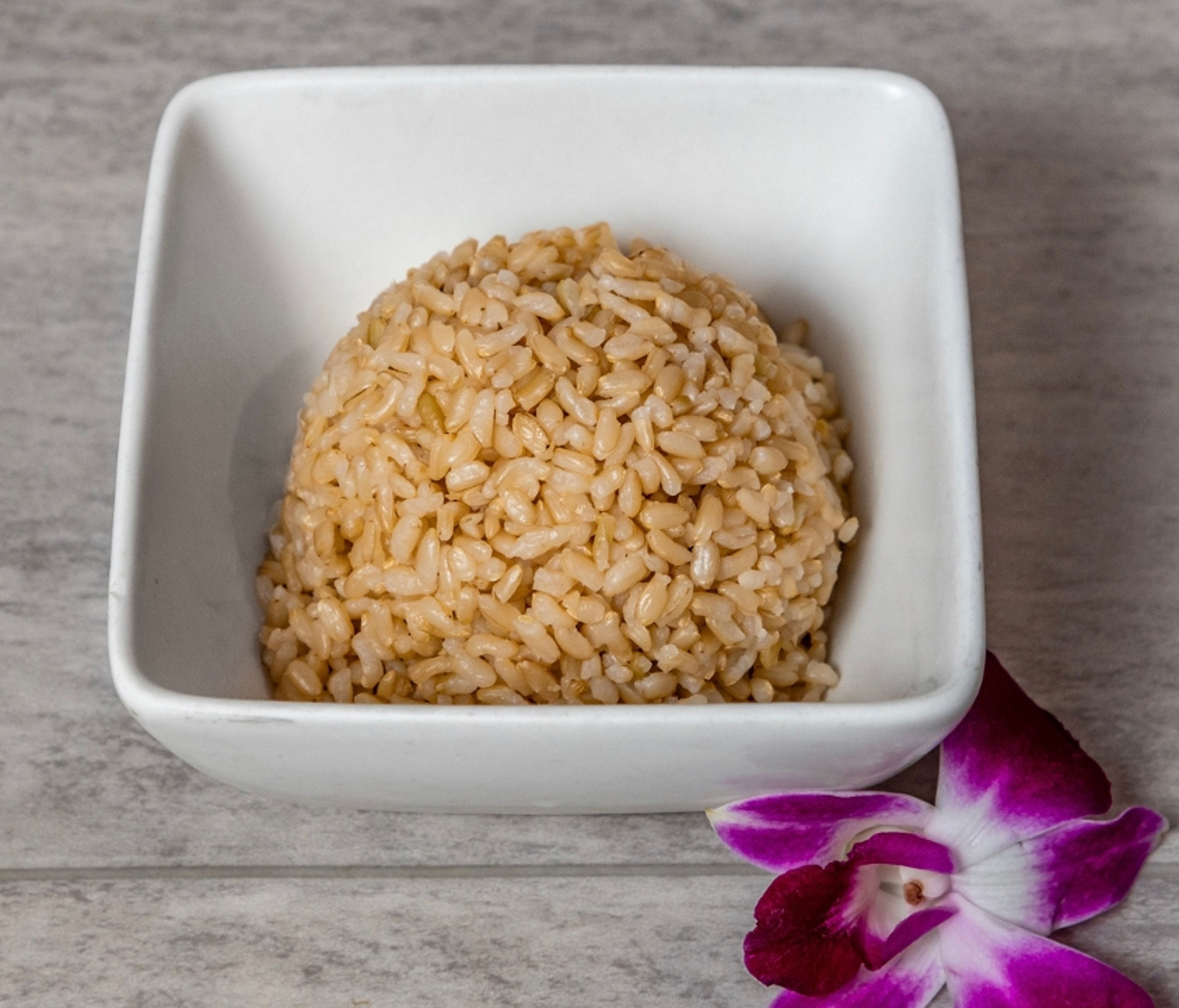 Steamed Brown Rice.