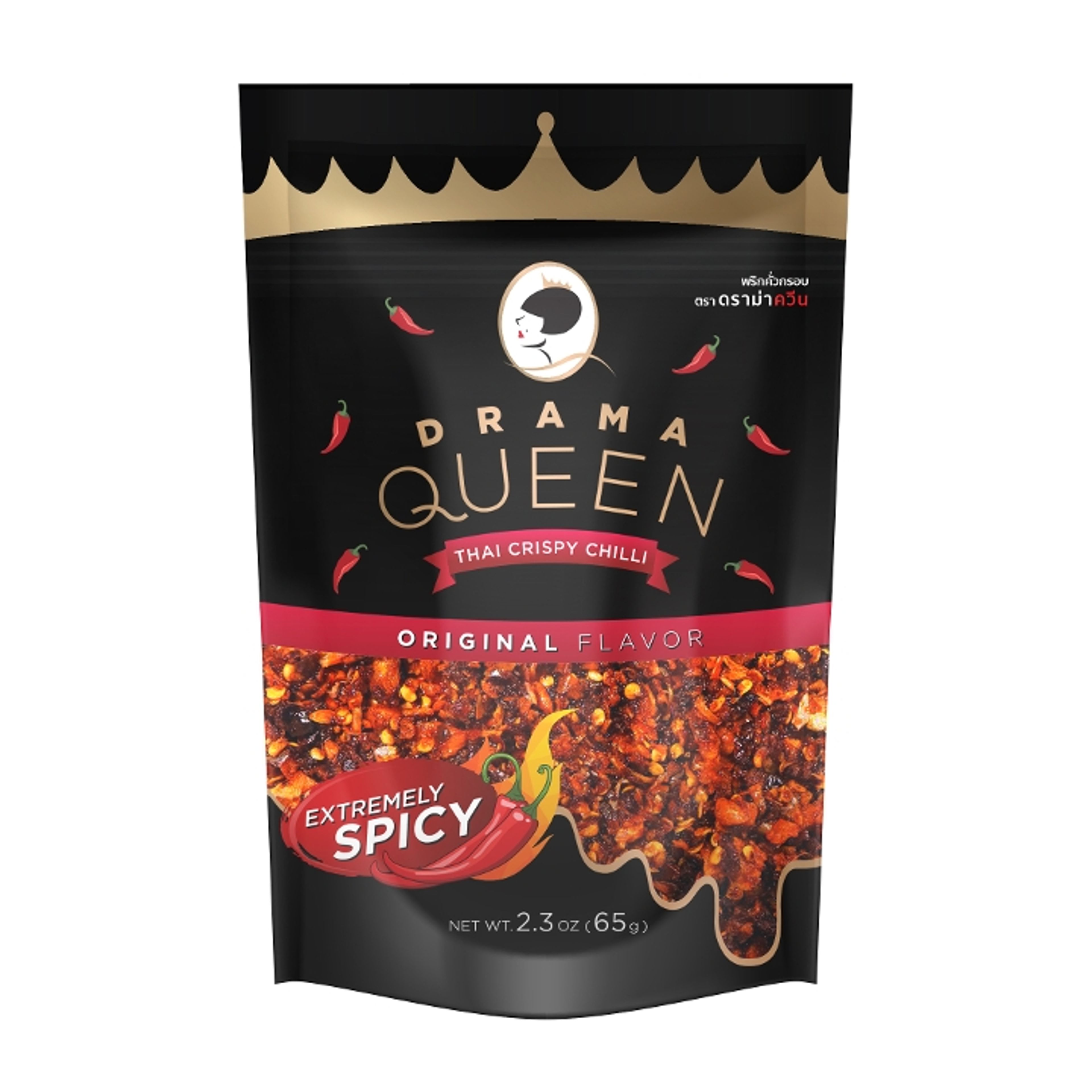 Drama Queen Thai Crispy Chili - Original - Pack (65 grams).