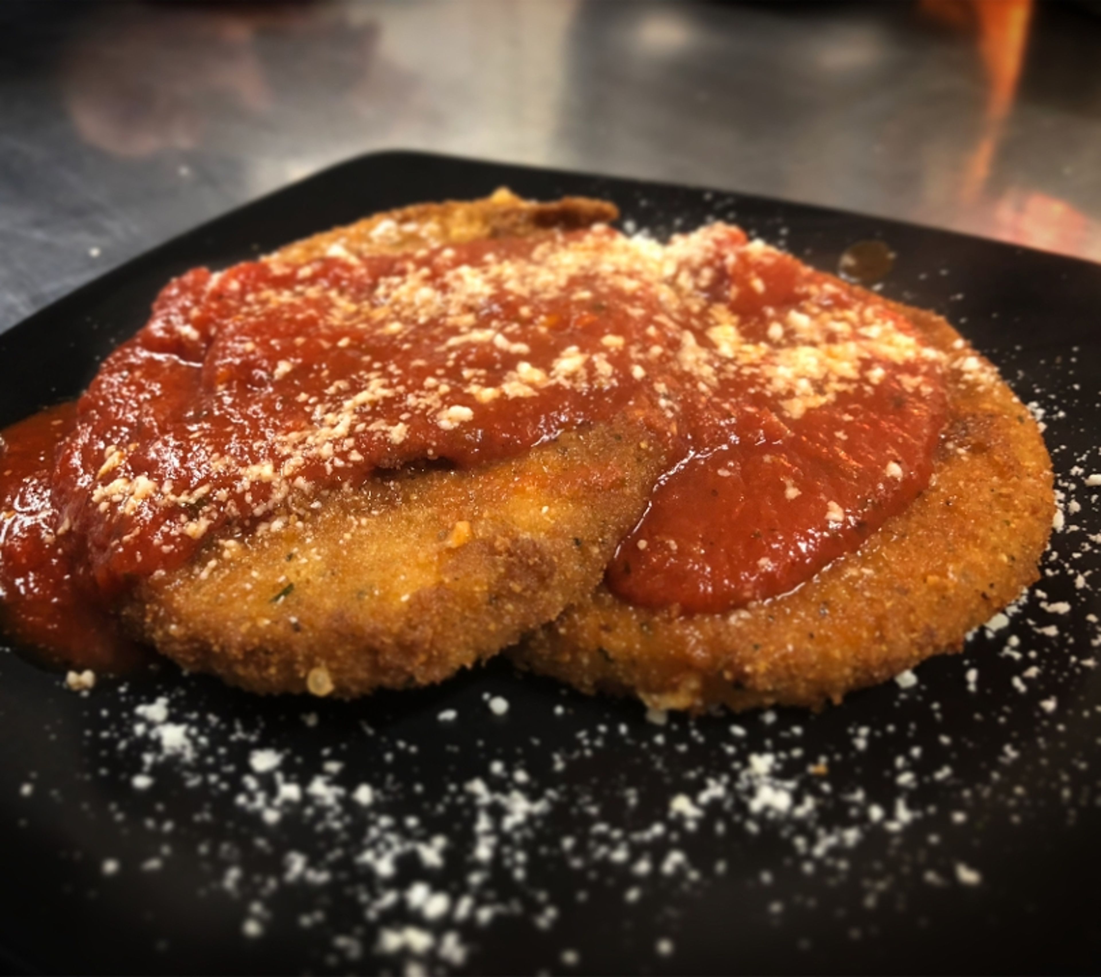 Spicy Sicillian Fried Provolone.