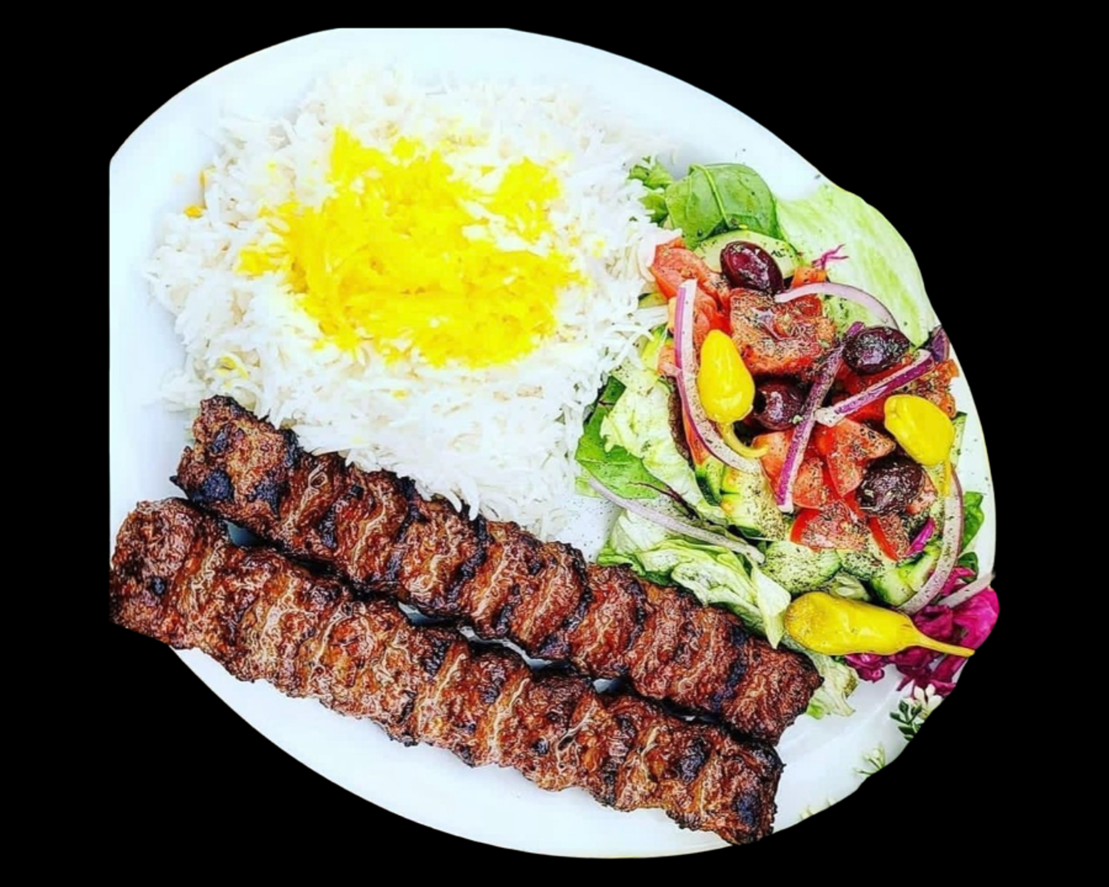 Vegan Kobideh Kabob.