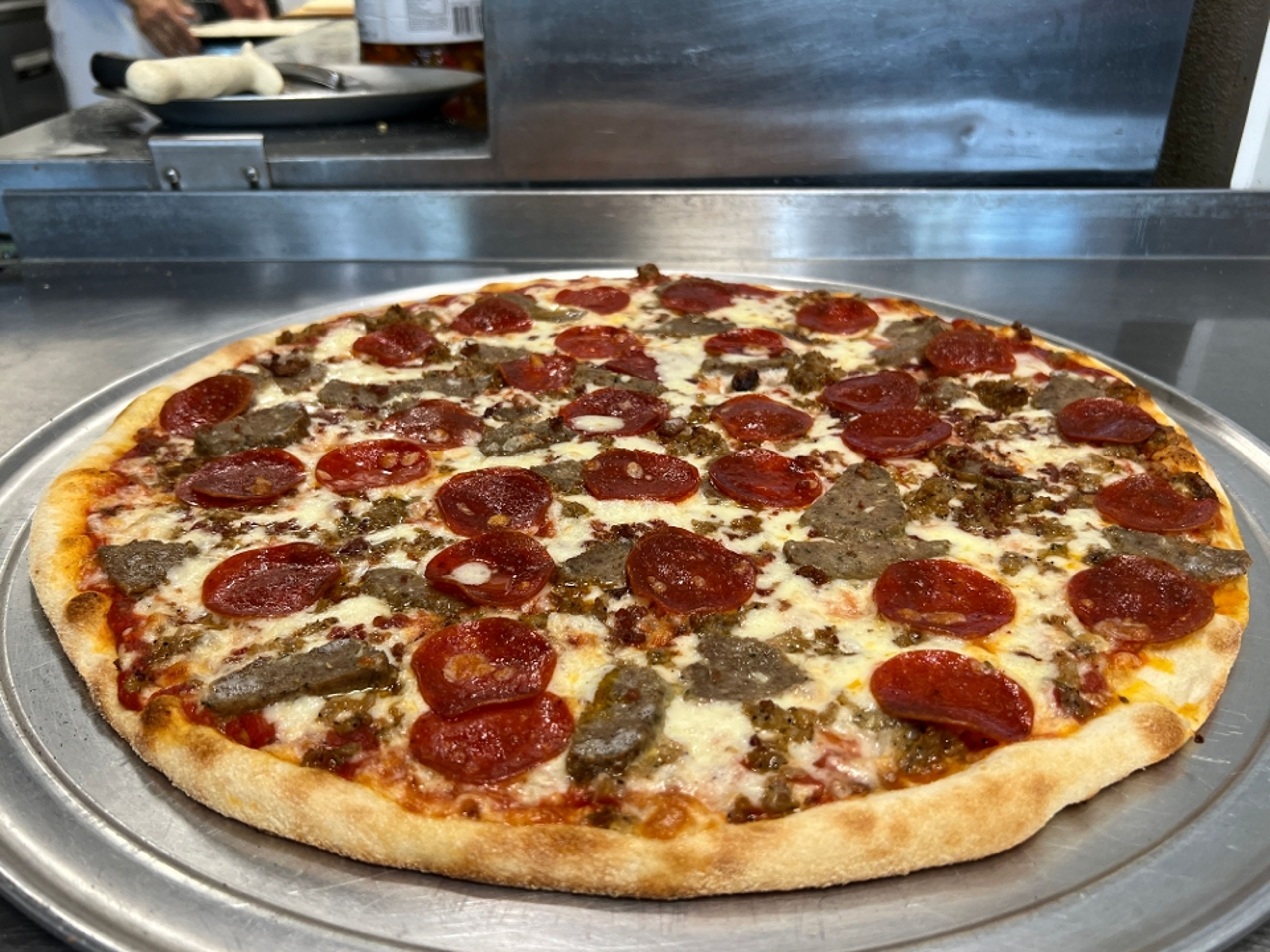 18'' Meat Lovers Pizza.