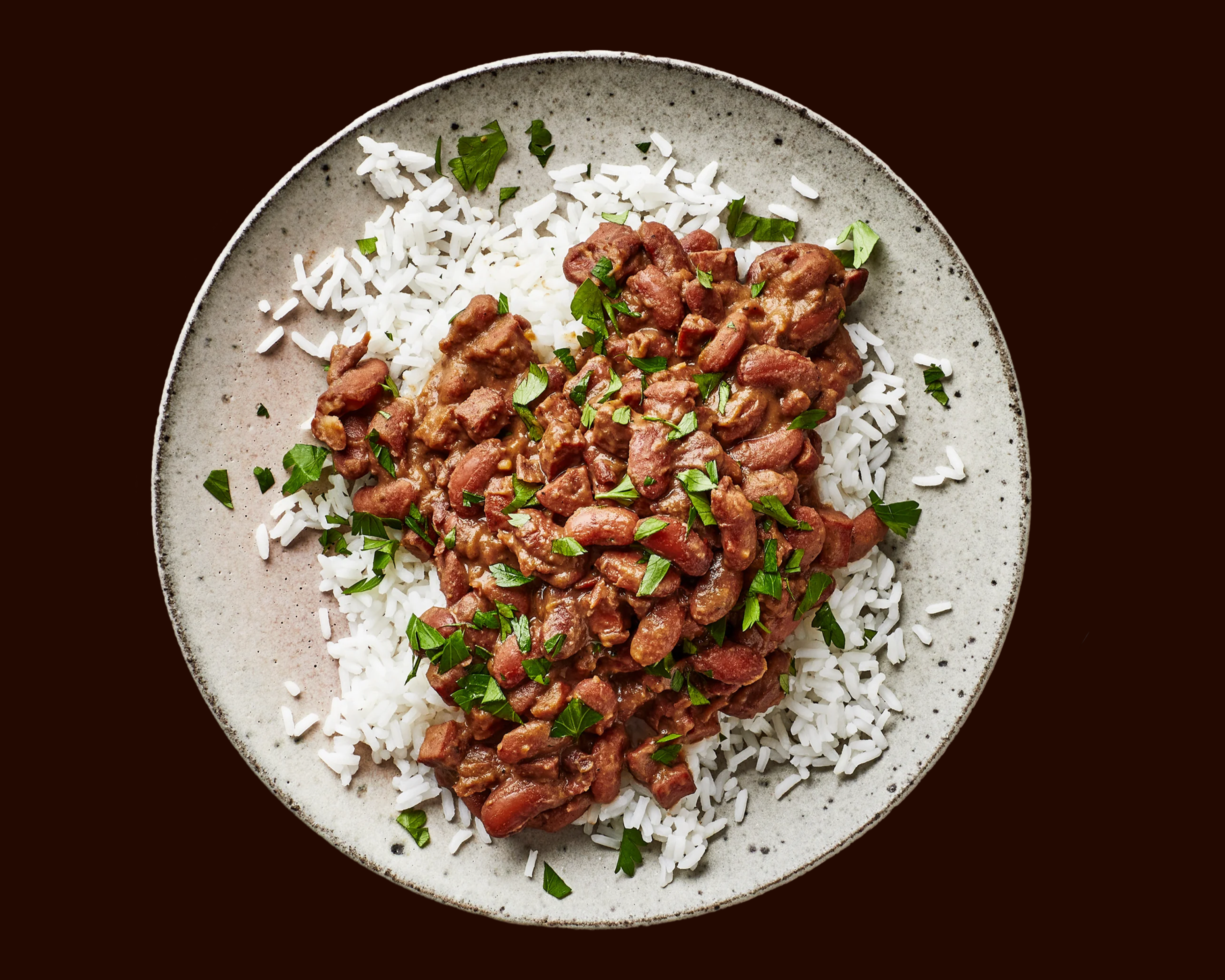 Chili Hot Beans Plate (over rice)