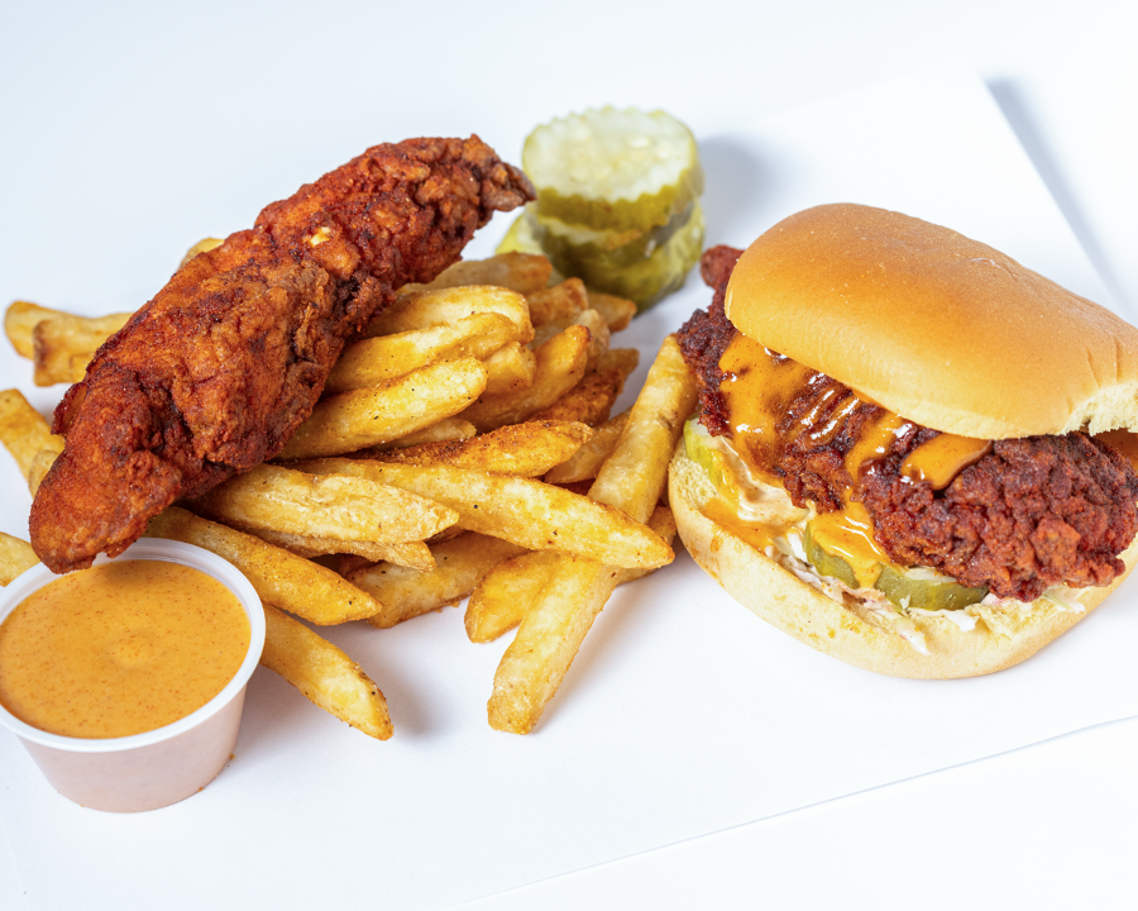 Combo #3 - 1 Sandwich + 1 Tender + Fries.