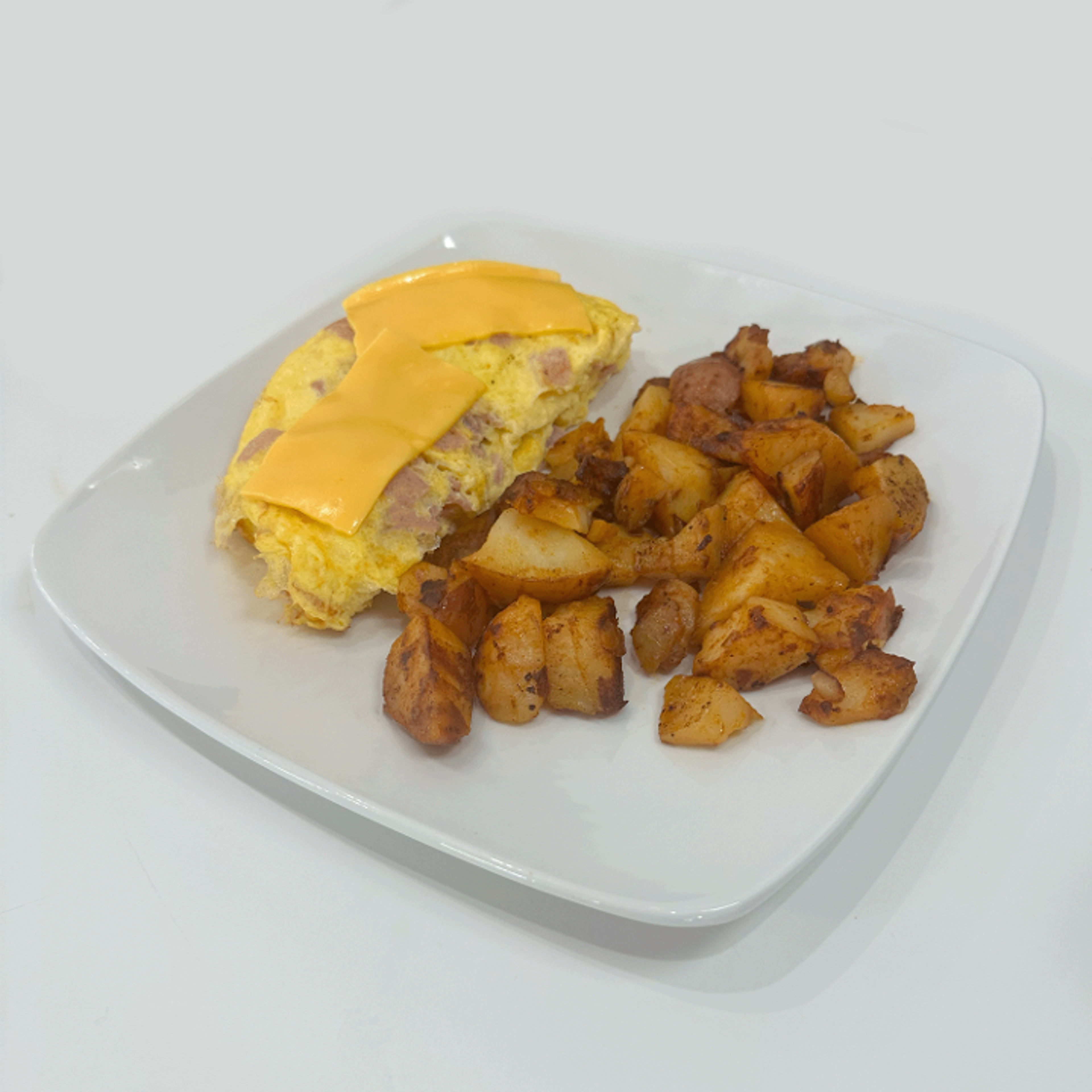 HAM & CHEESE OMELET.