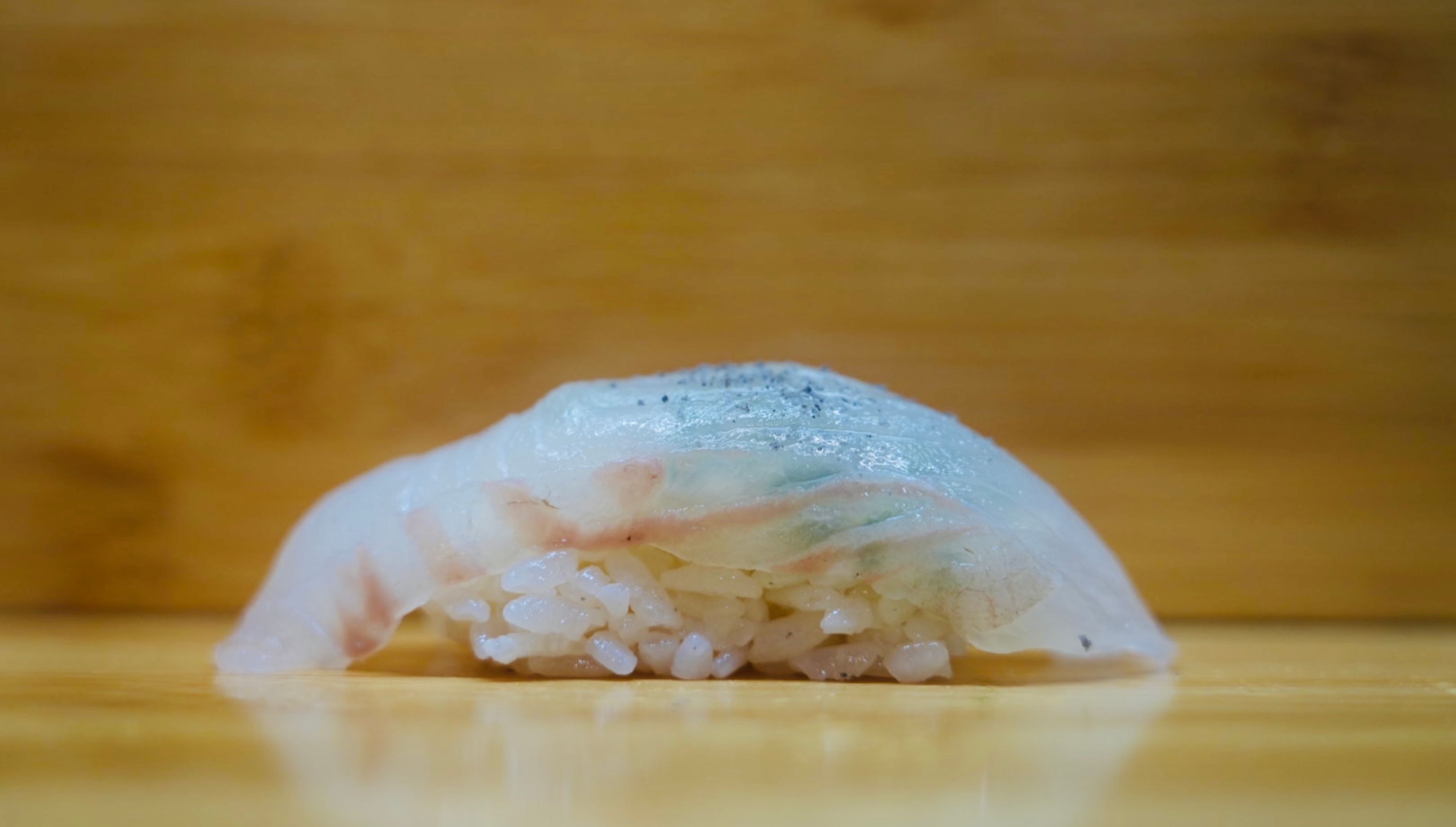 Hirame Lemon Salt Sushi.