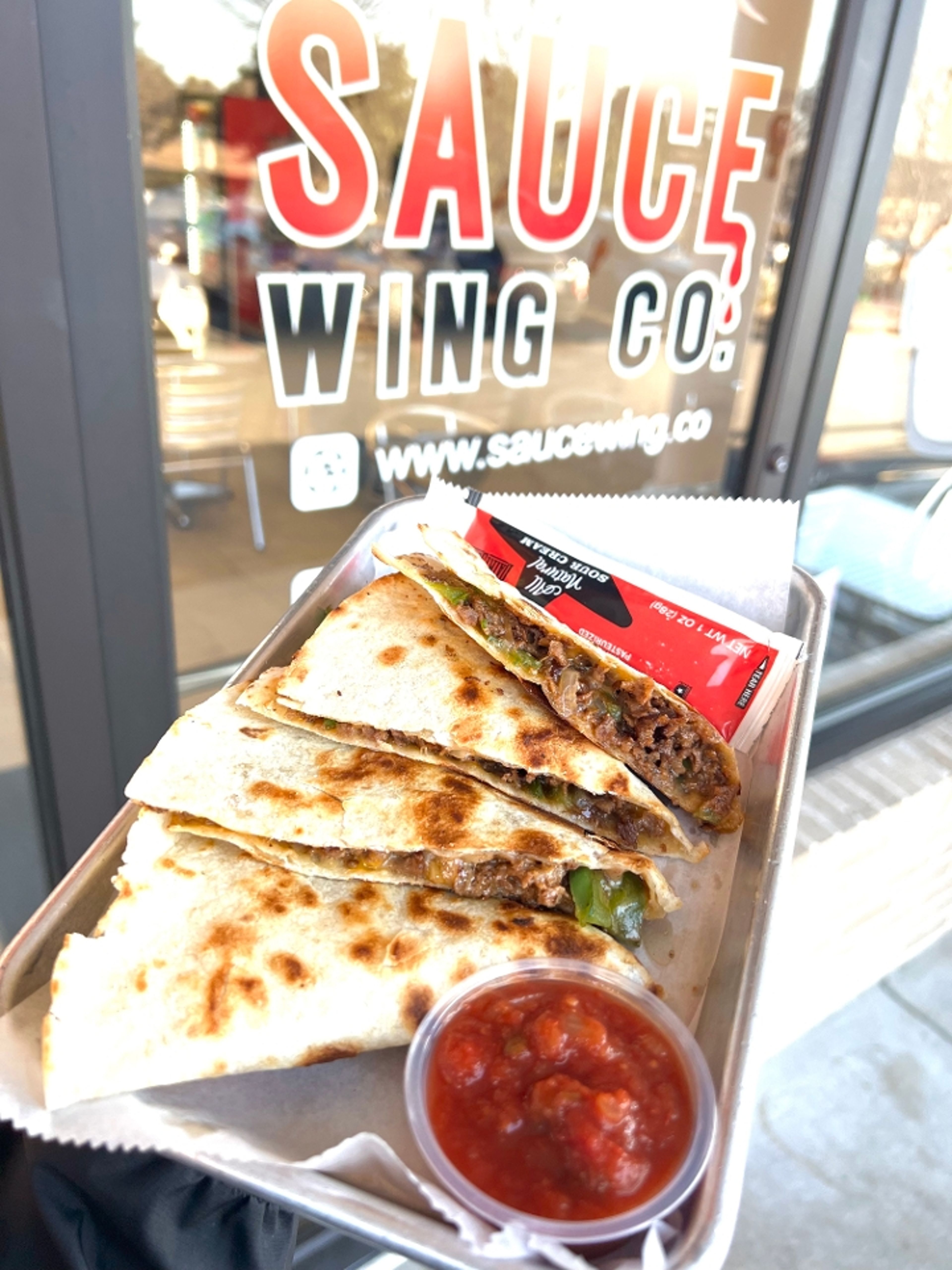 Steak Philly Quesadilla.