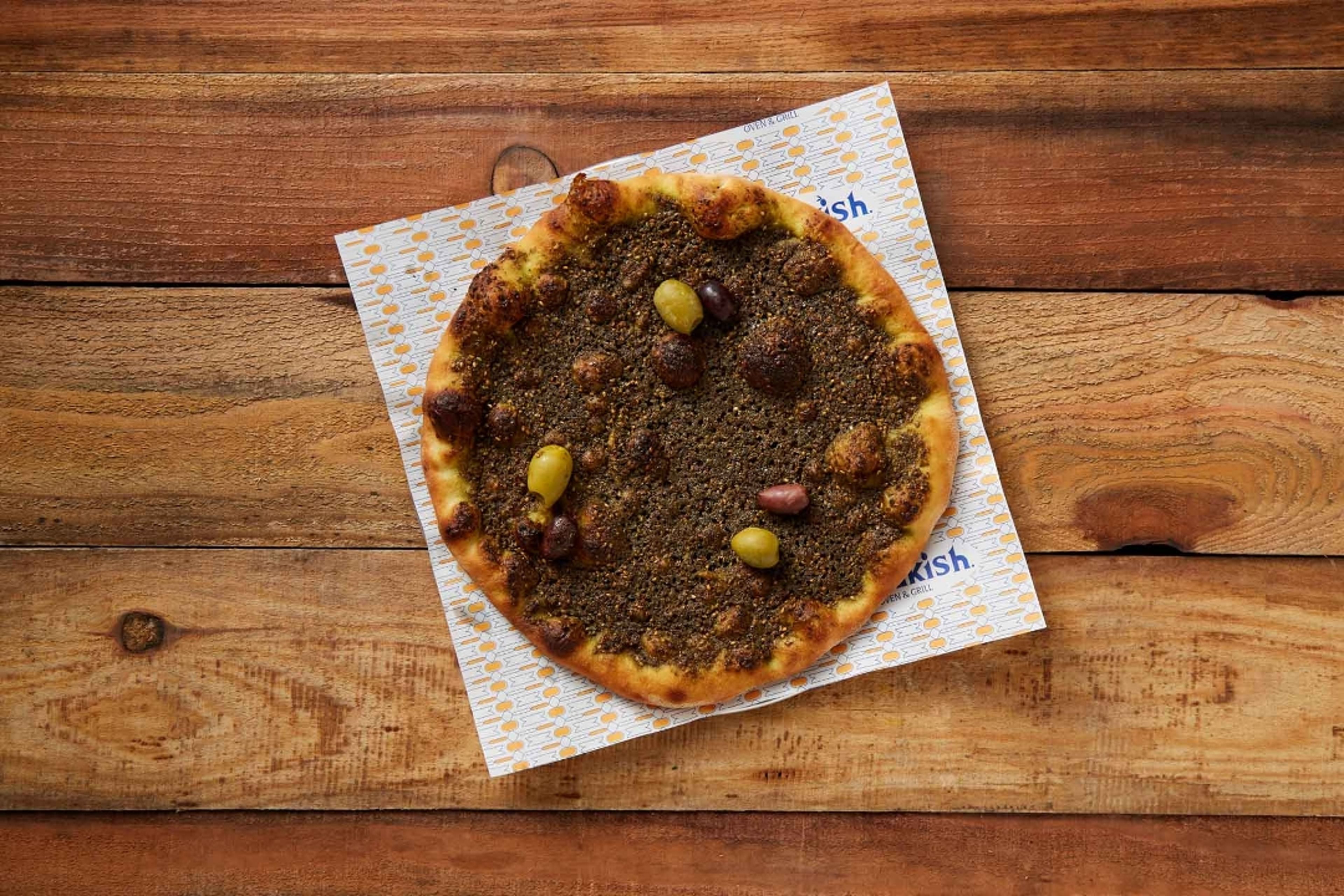 Zaatar & Olives Manakish.