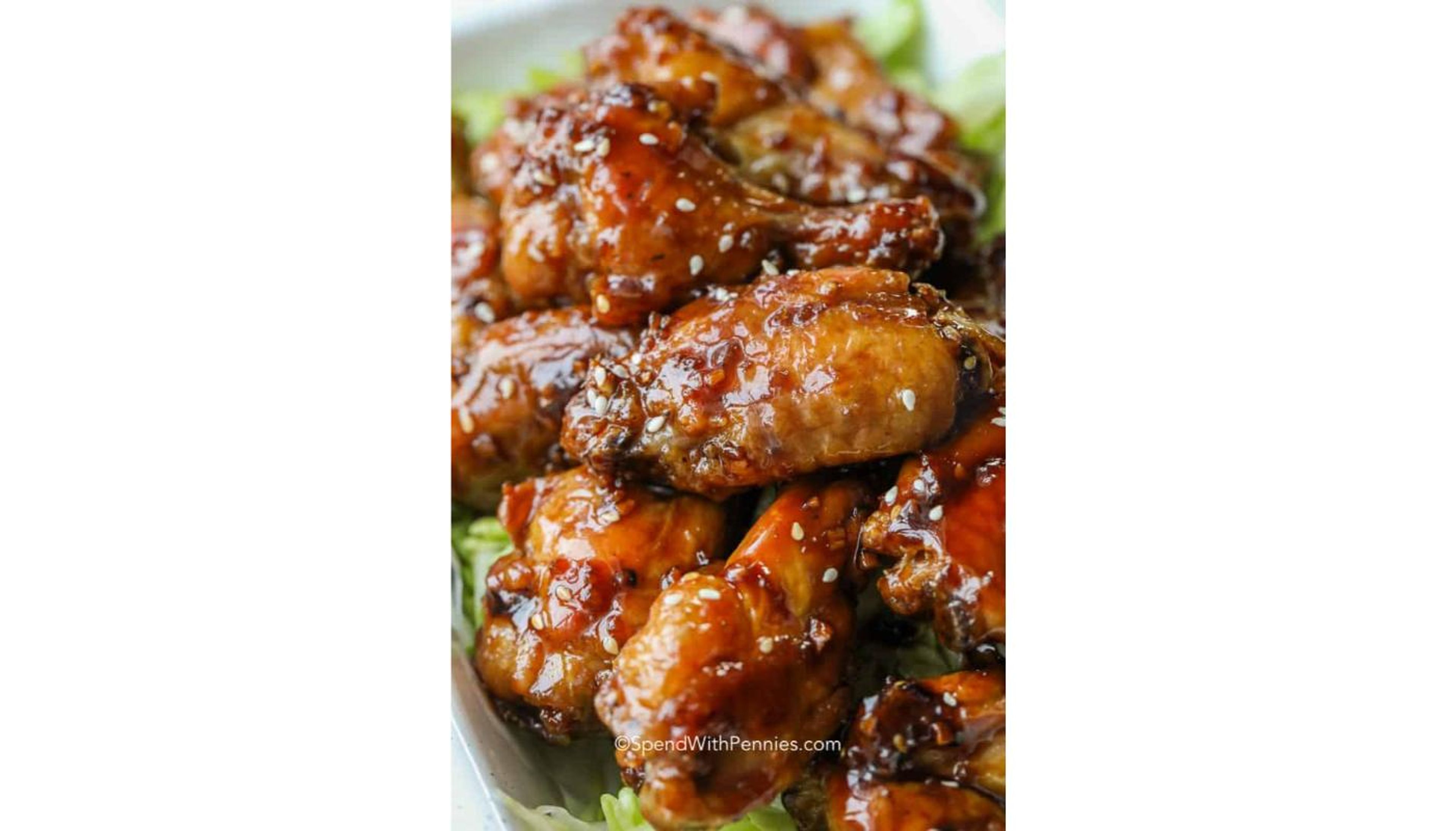 Honey Garlic wings(5) -Halal.
