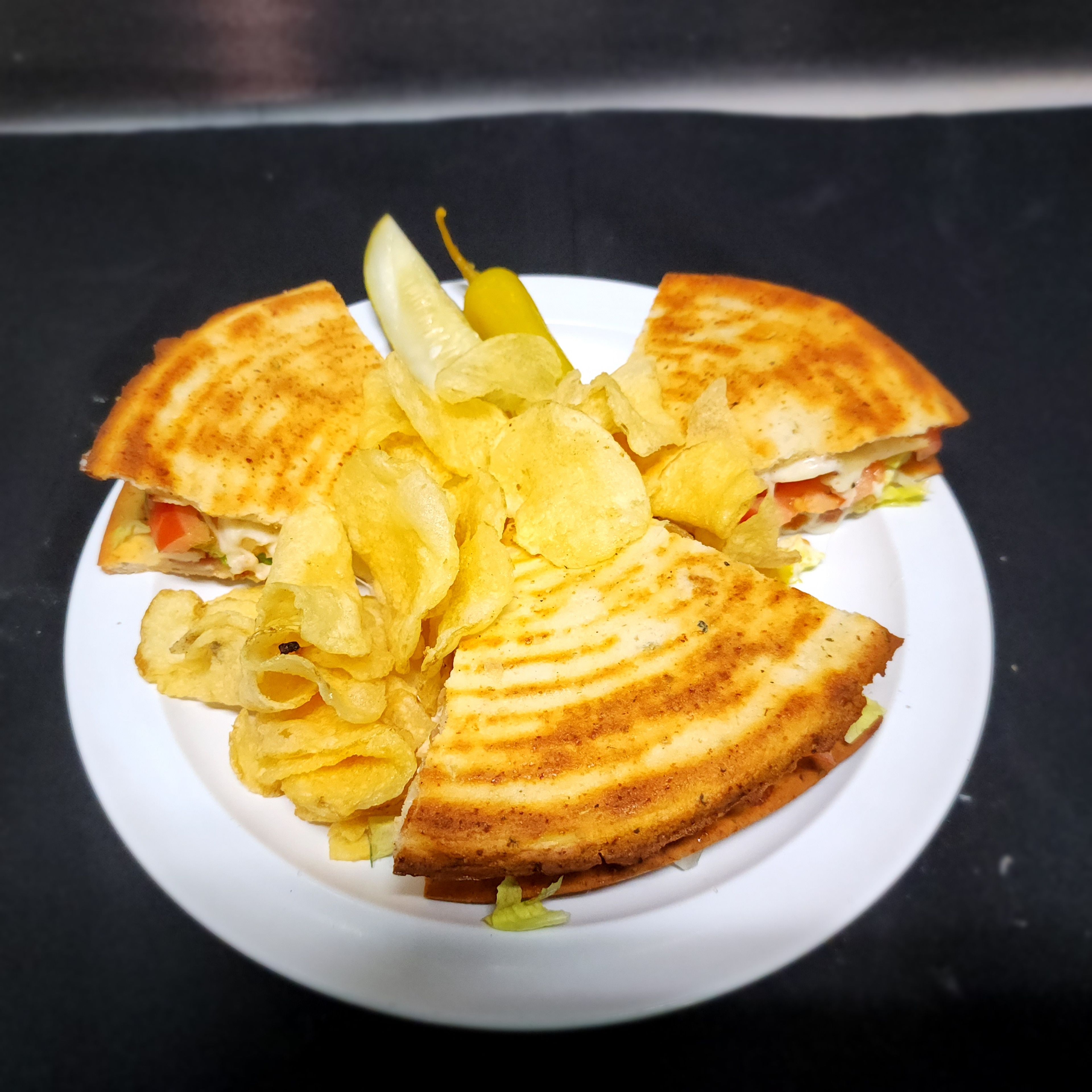 Gluten Free Chicken Pizza Club.