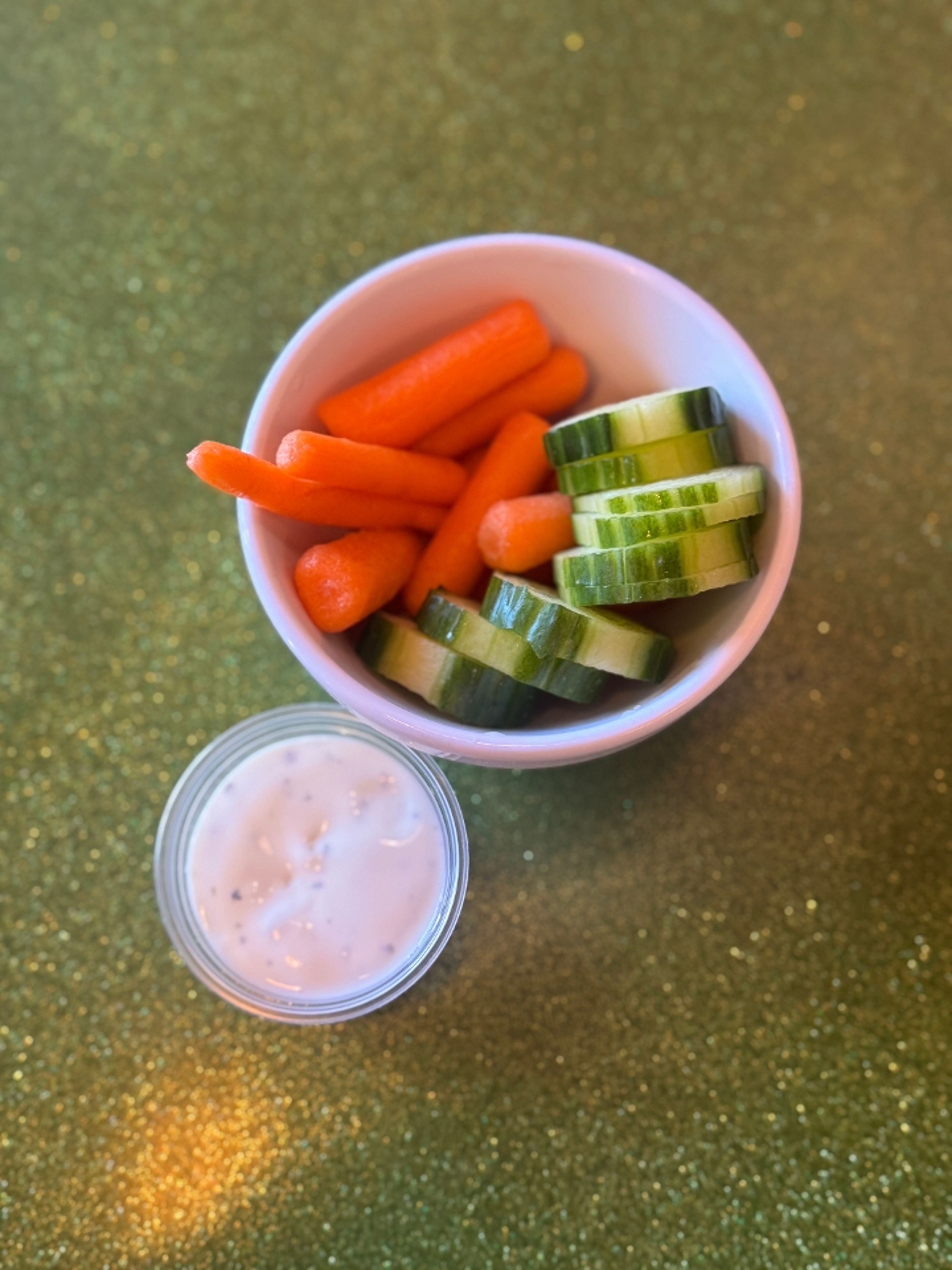 Raw Veggies With Ranch.