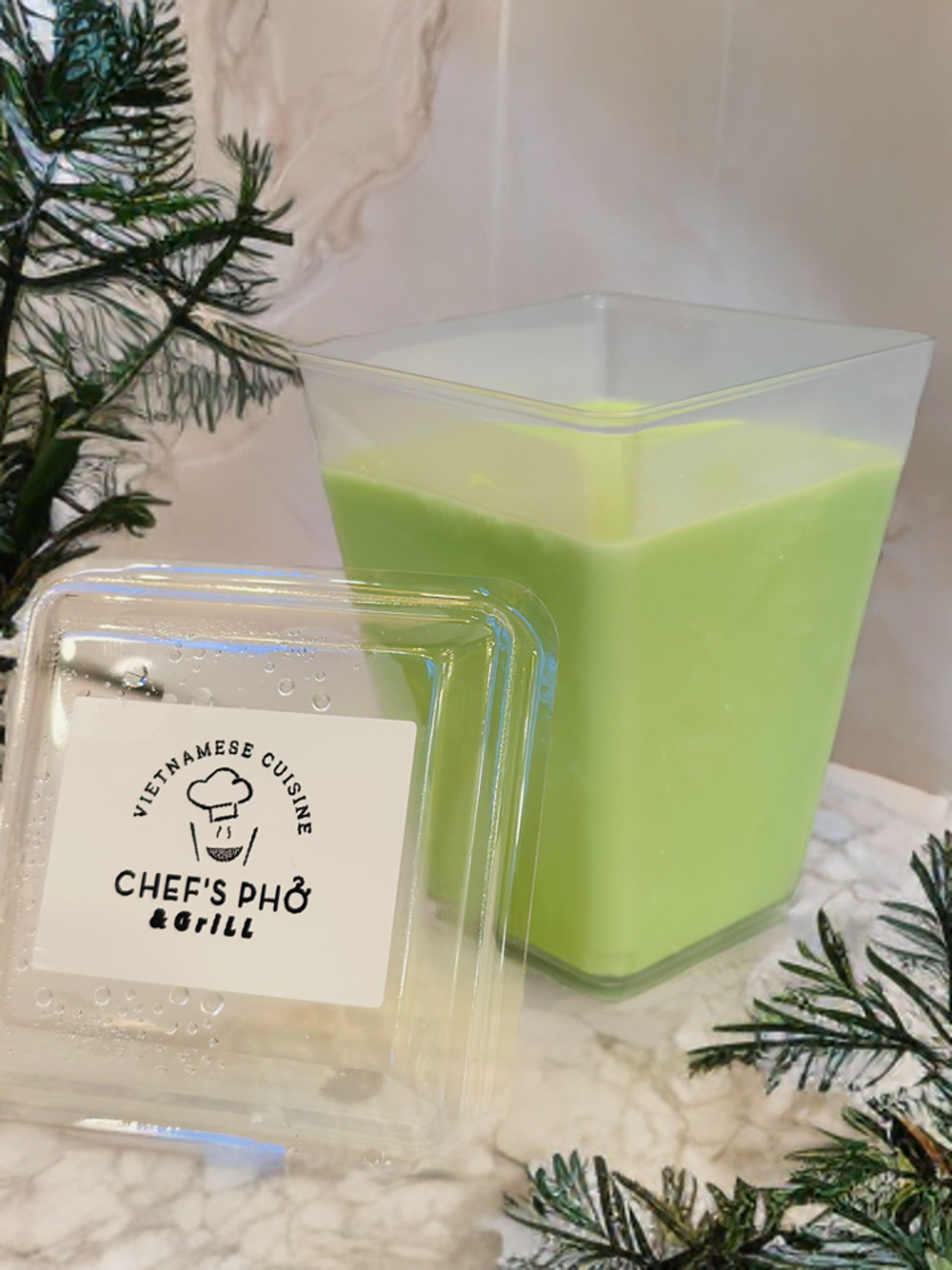 Coconut Pandan Ice Cream.