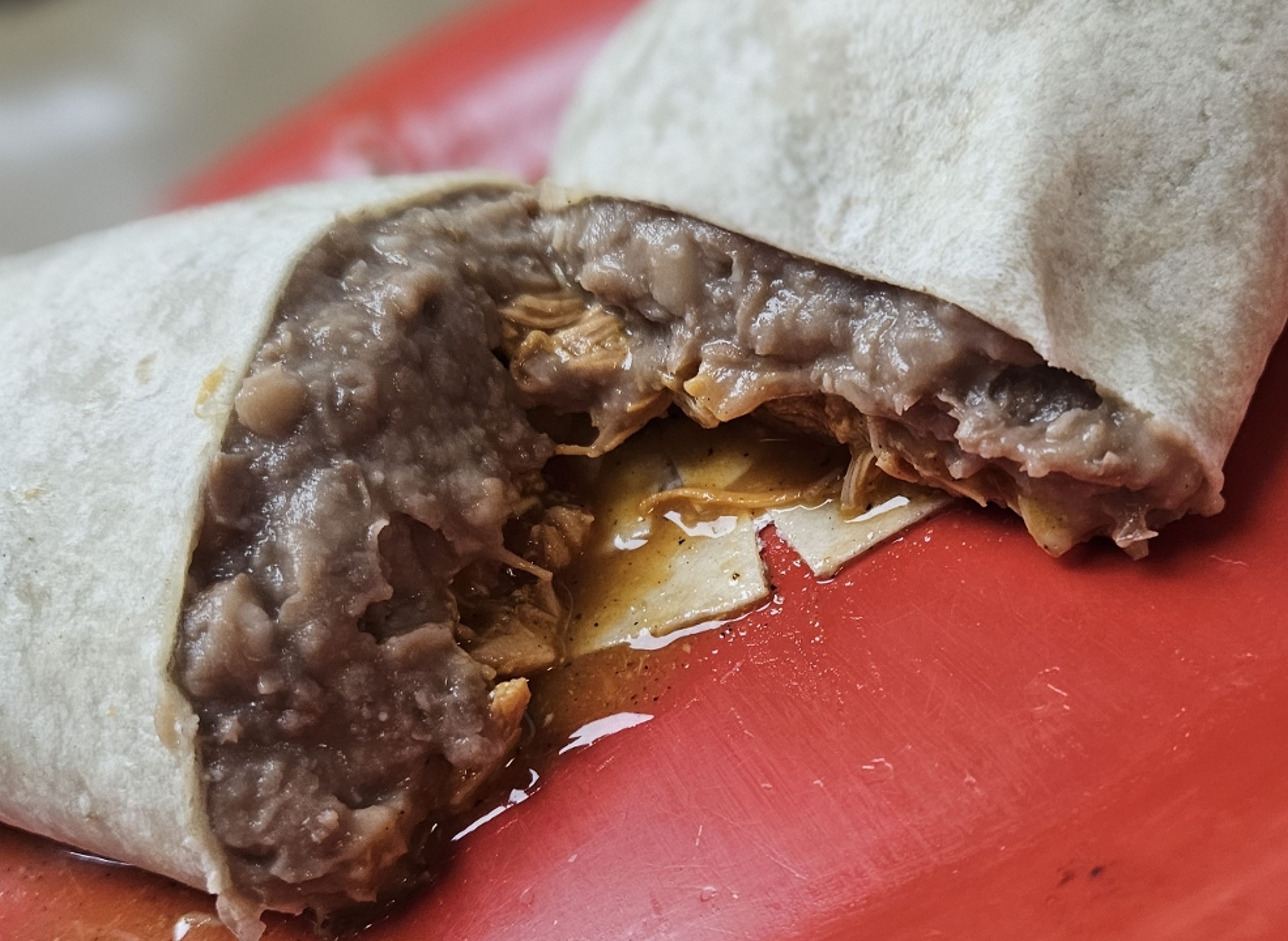 Meat & Bean Burrito.