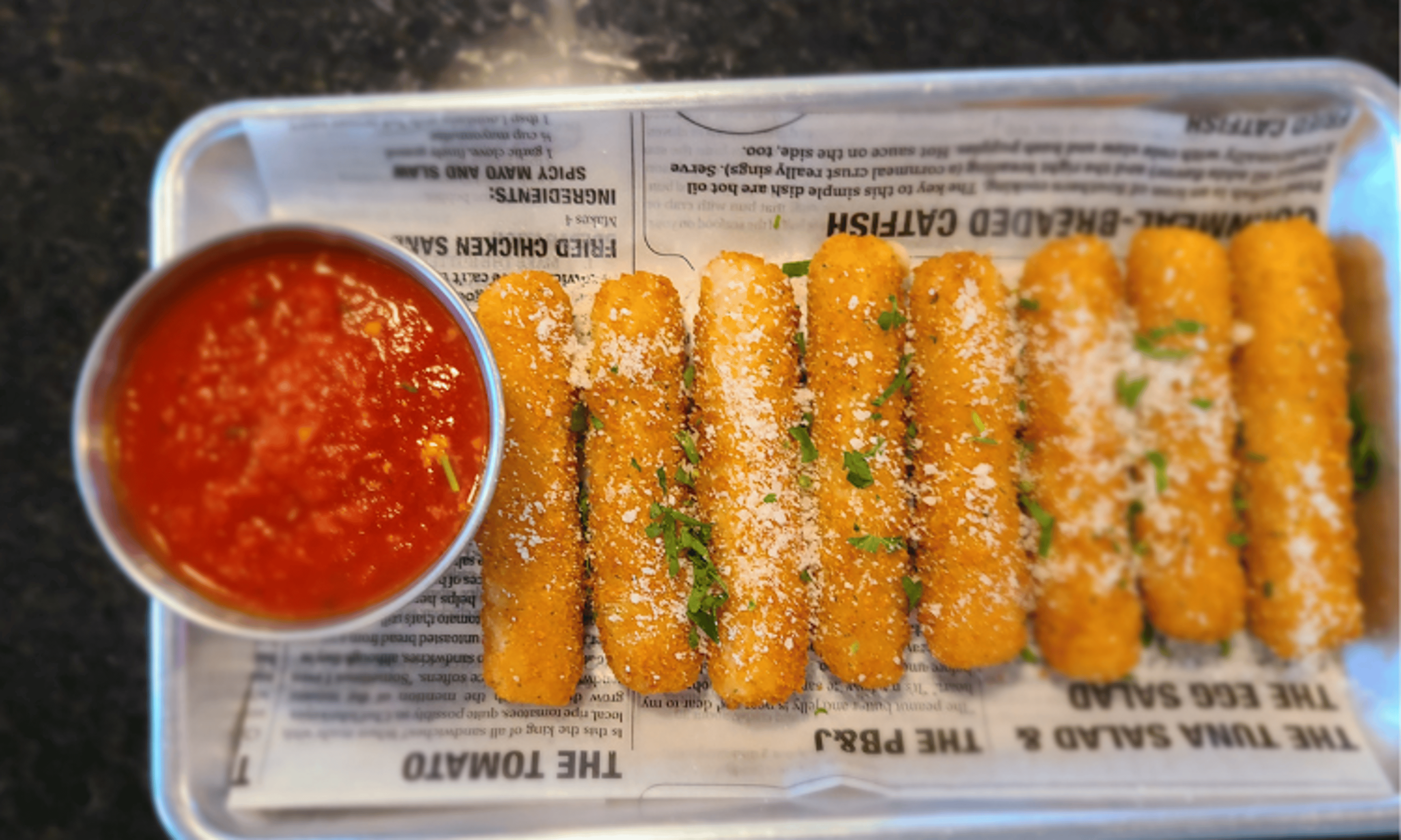 MOZZARELLA STICKS.
