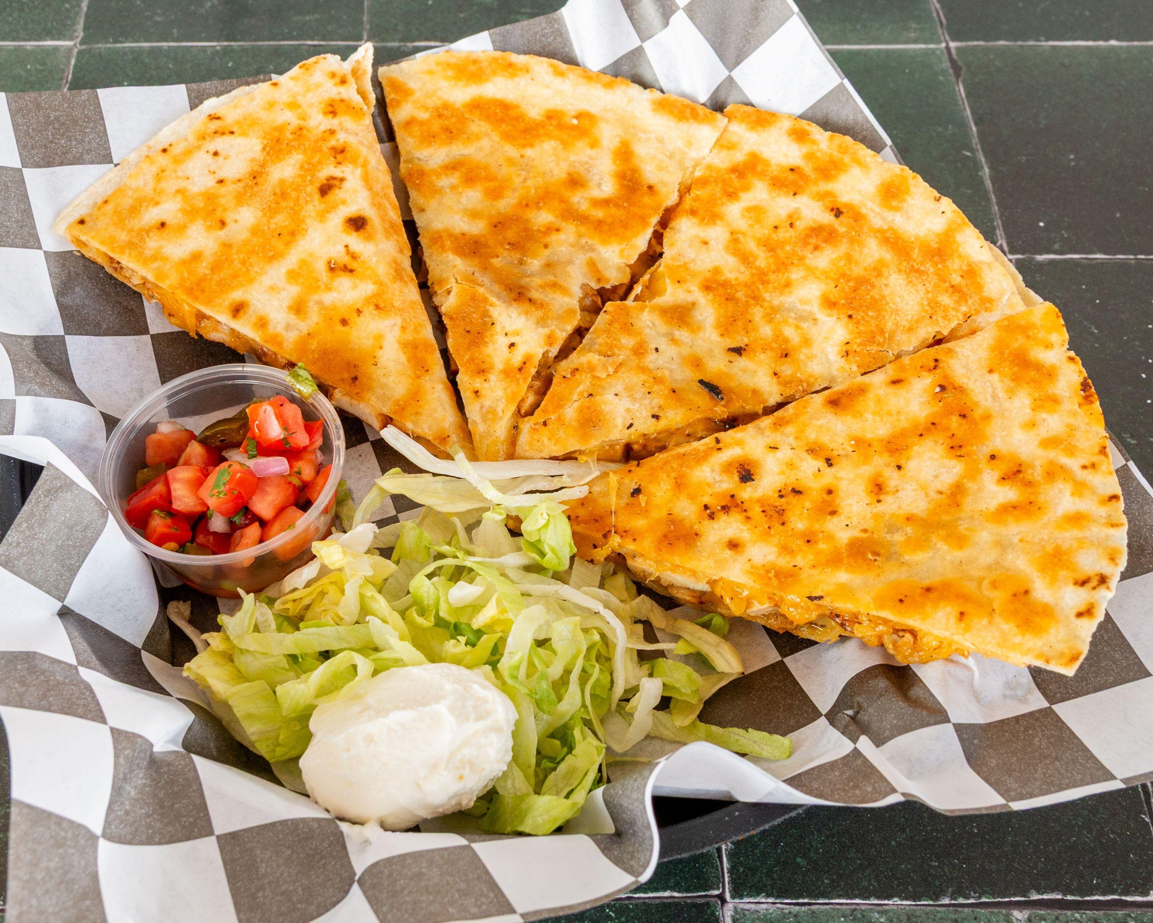 Smoked Chicken Quesadilla.