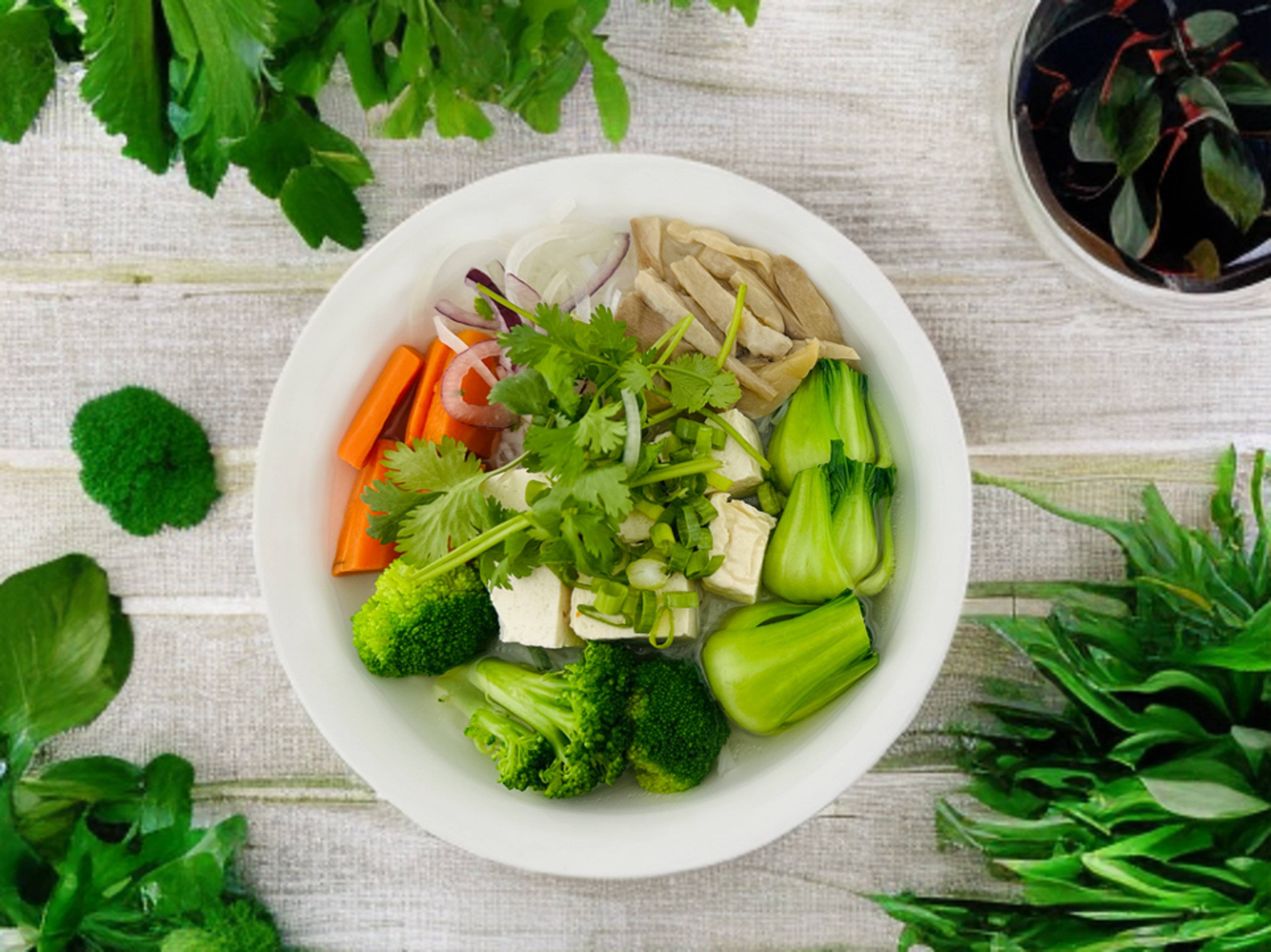 Chef's Veggie Noodle Soup.