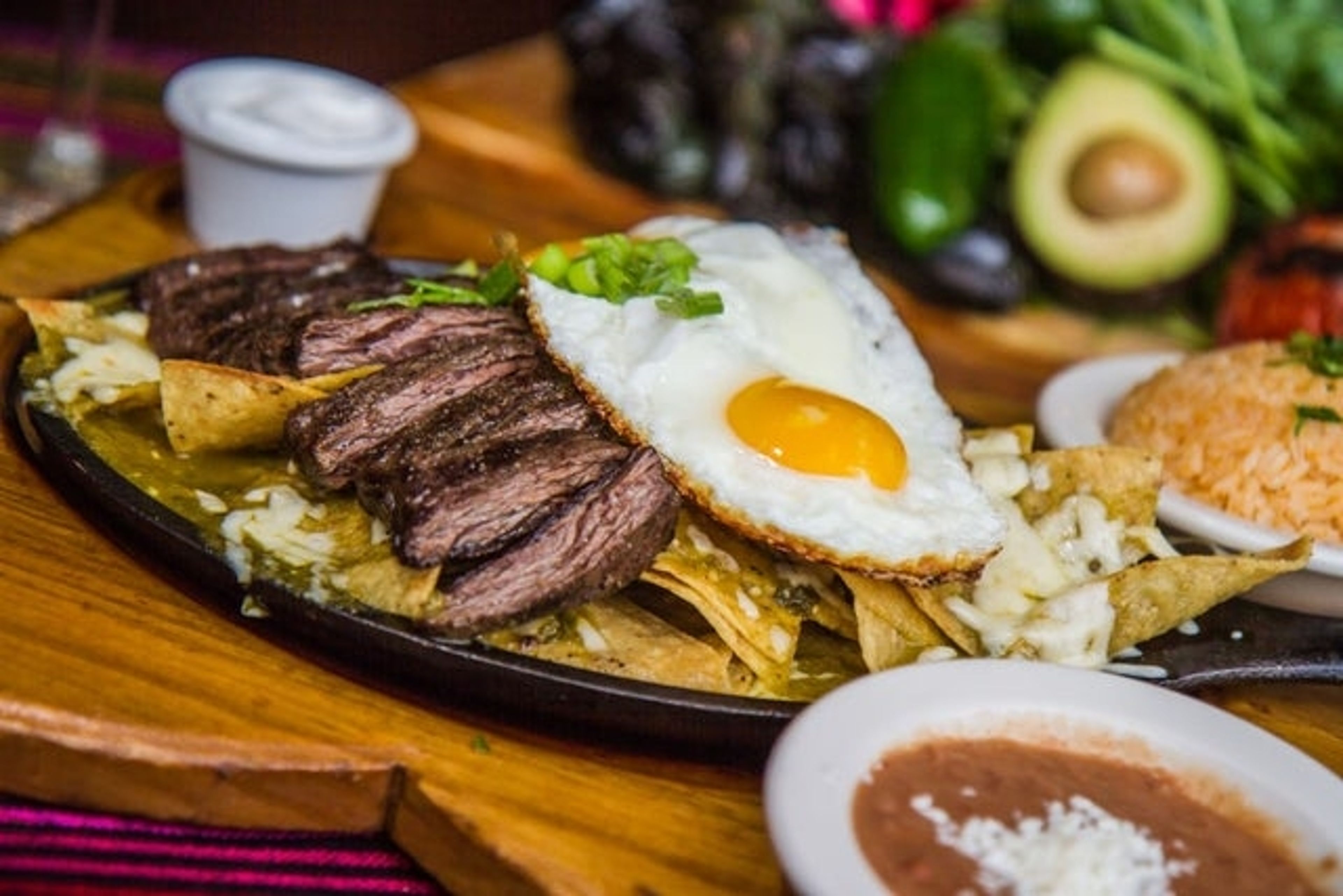 Carne Asada Chilaquiles.