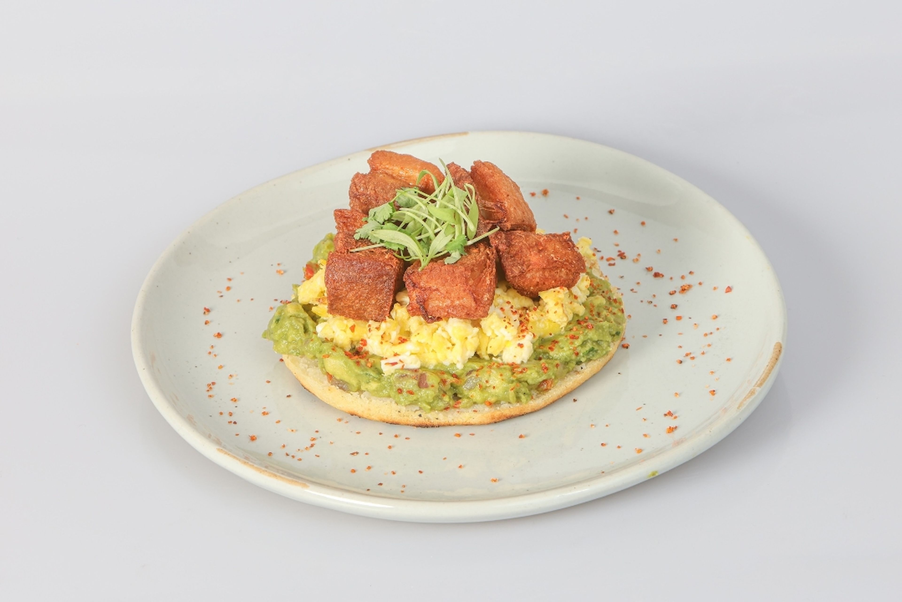 Arepa Toast Pork Belly.