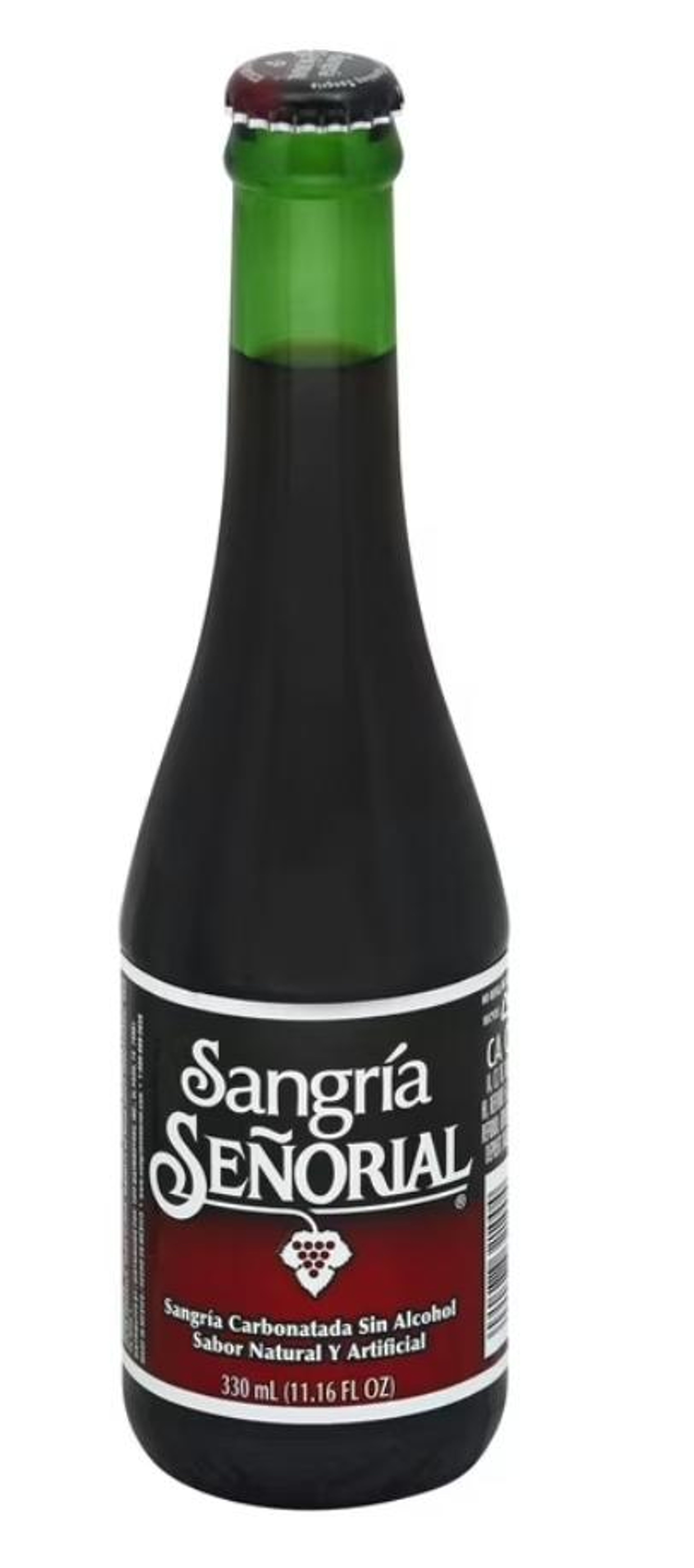 Señorial Sangria glass bottle.