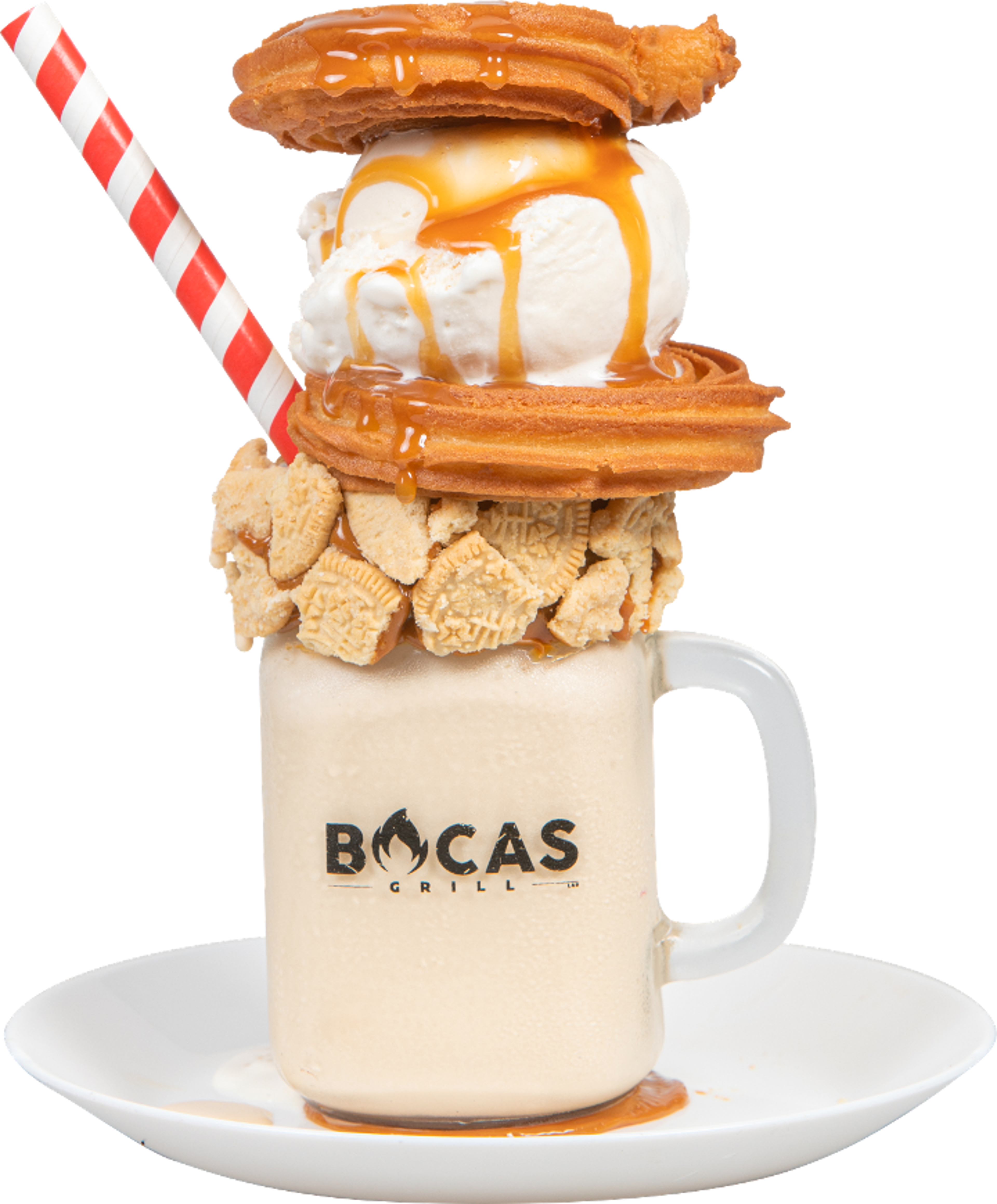 Dulce de leche Churros Milkshake.