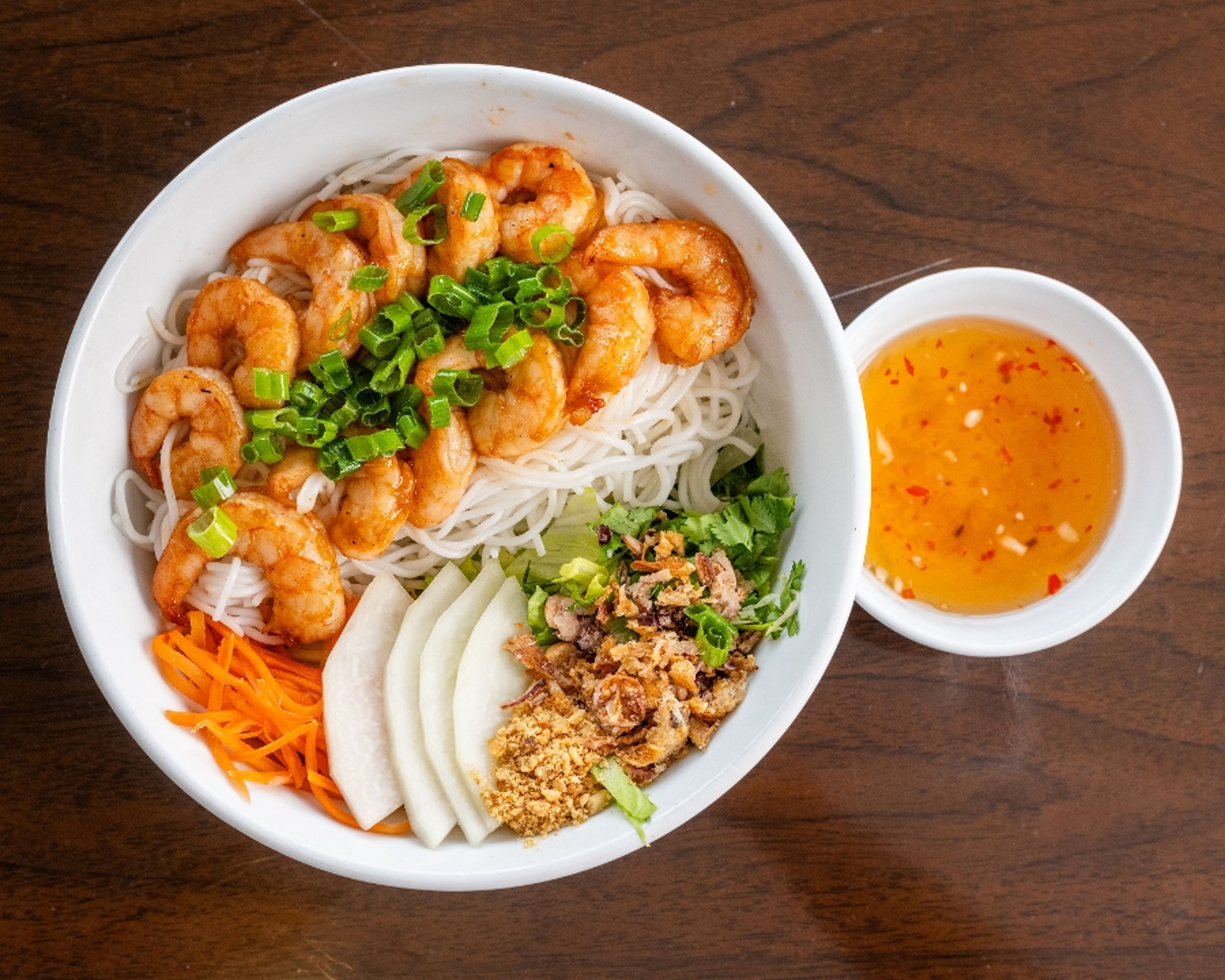 V3. Vermicelli with Grilled Shrimp.
