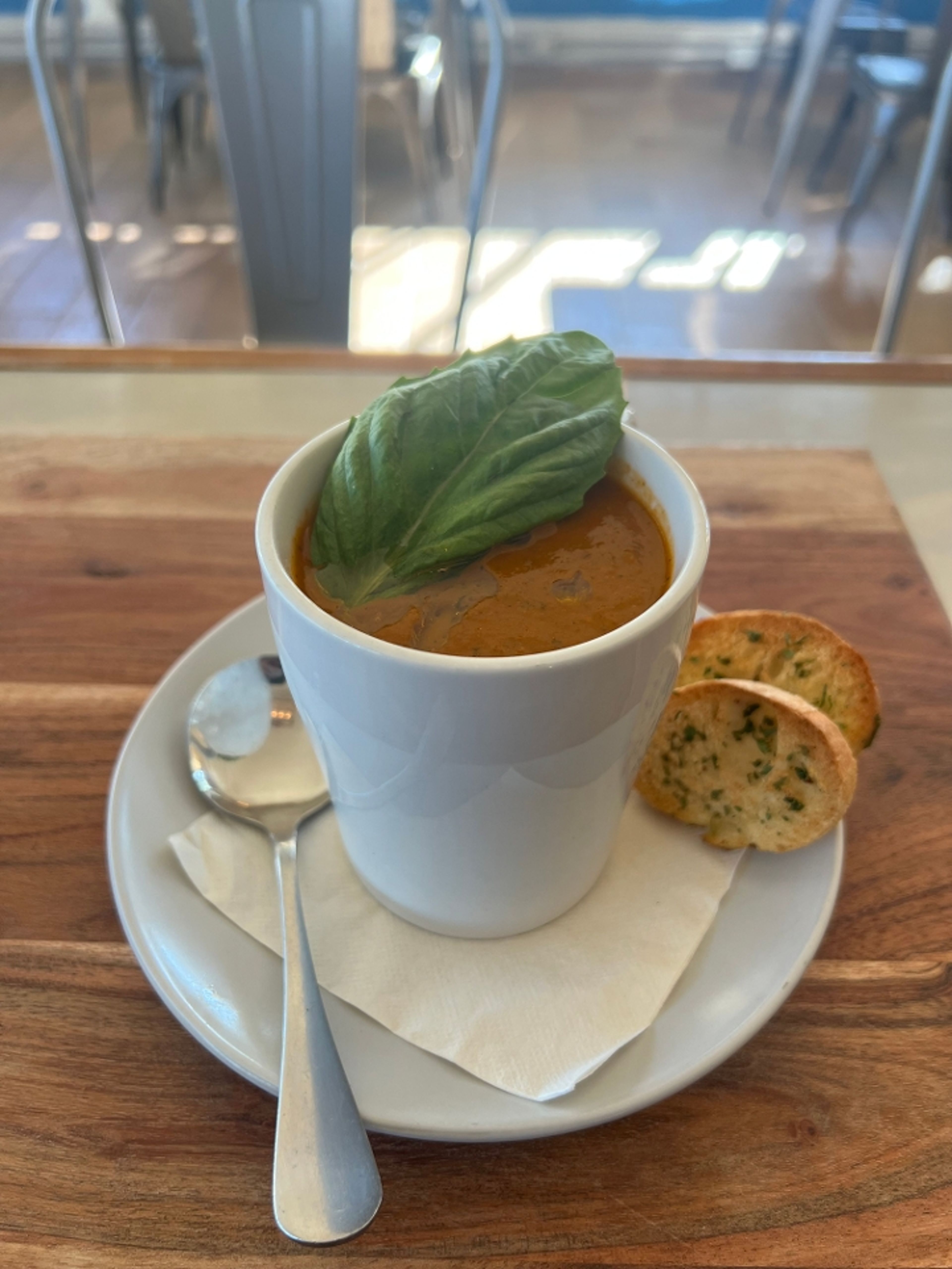 TOMATO BASIL SOUP.