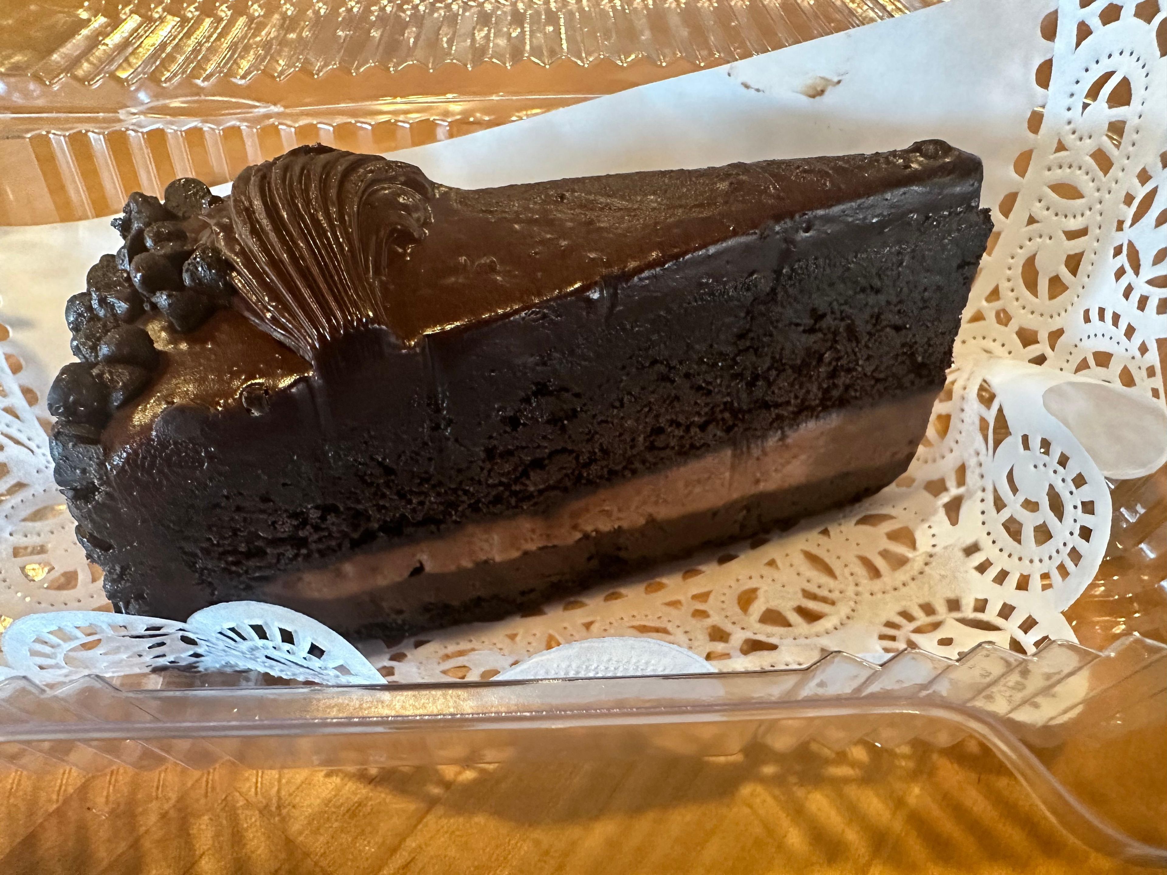 ULTIMATE CHOCOLATE CAKE SLICE.