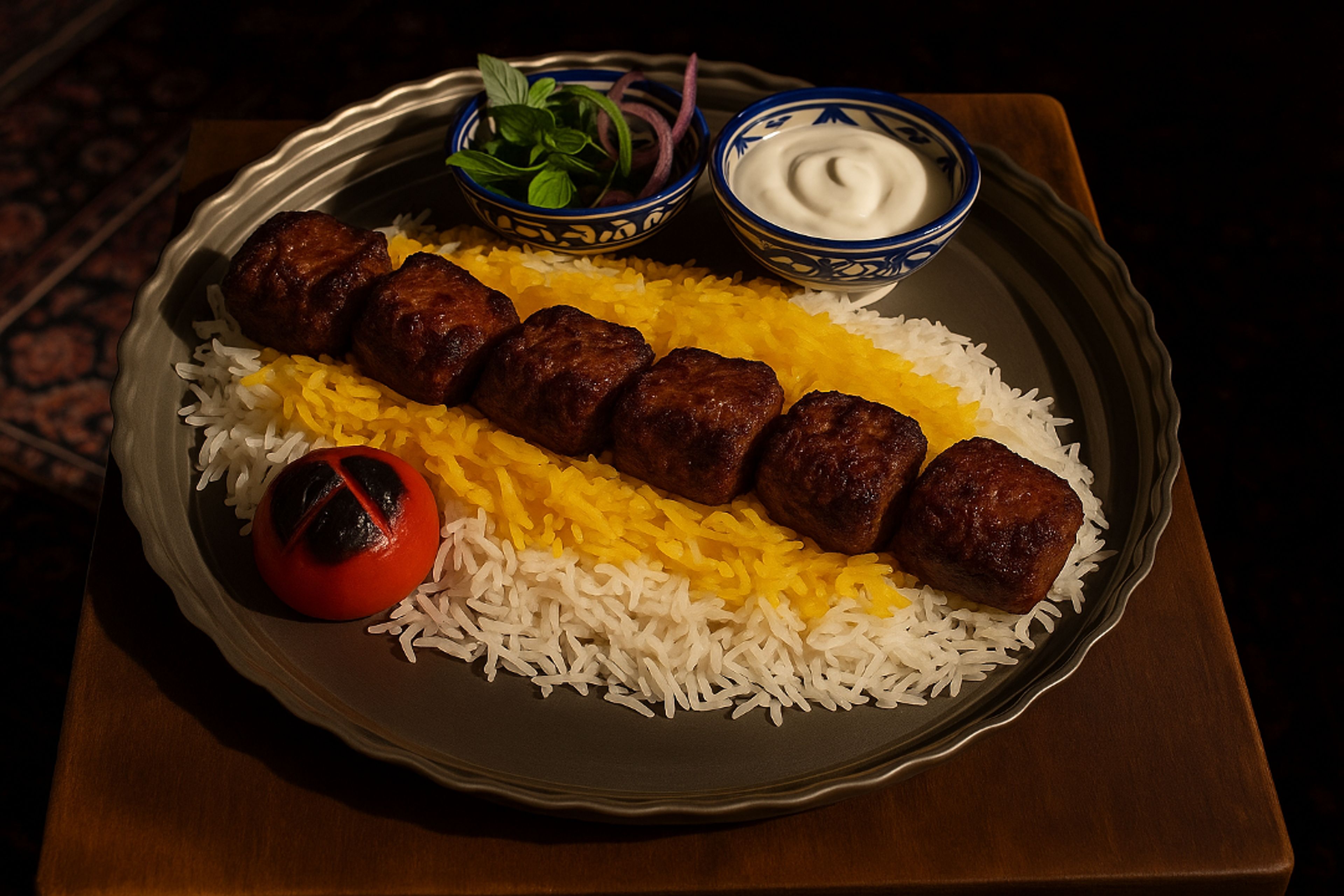 Lamb Kabob (کباب بره).