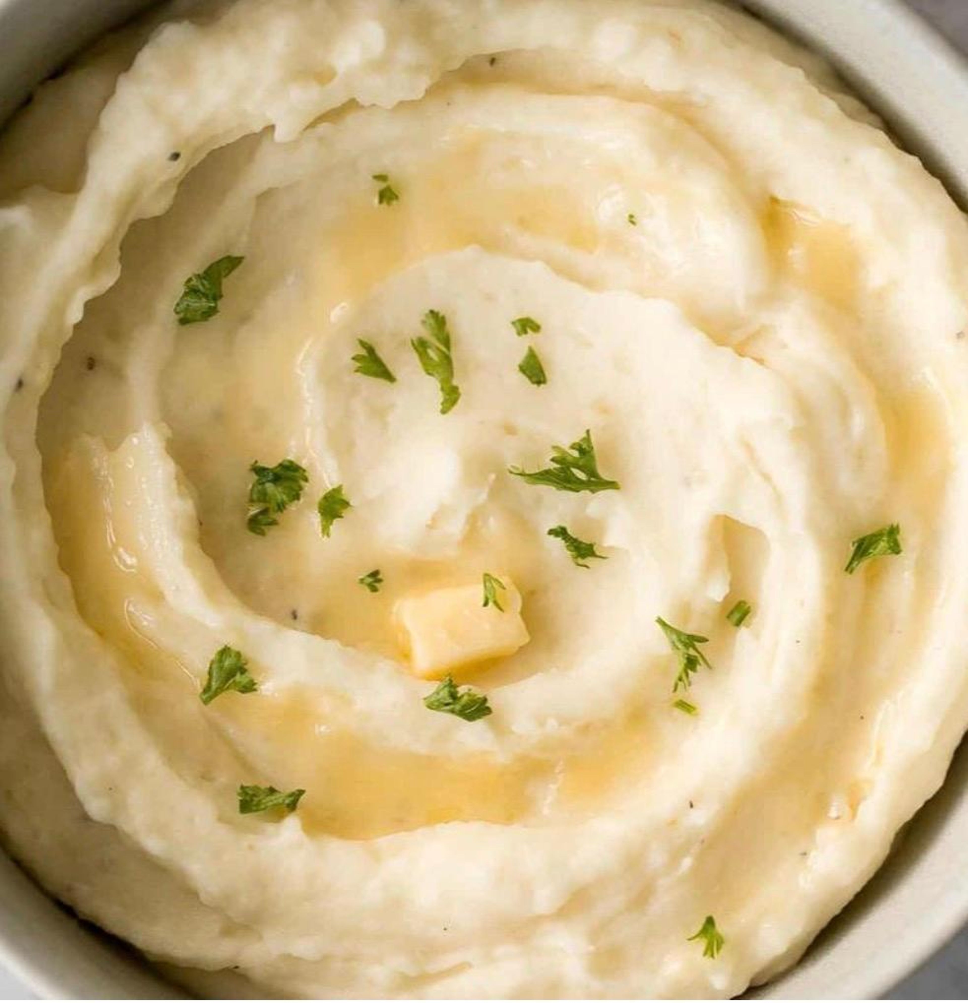Garlic Mash Potatoes.