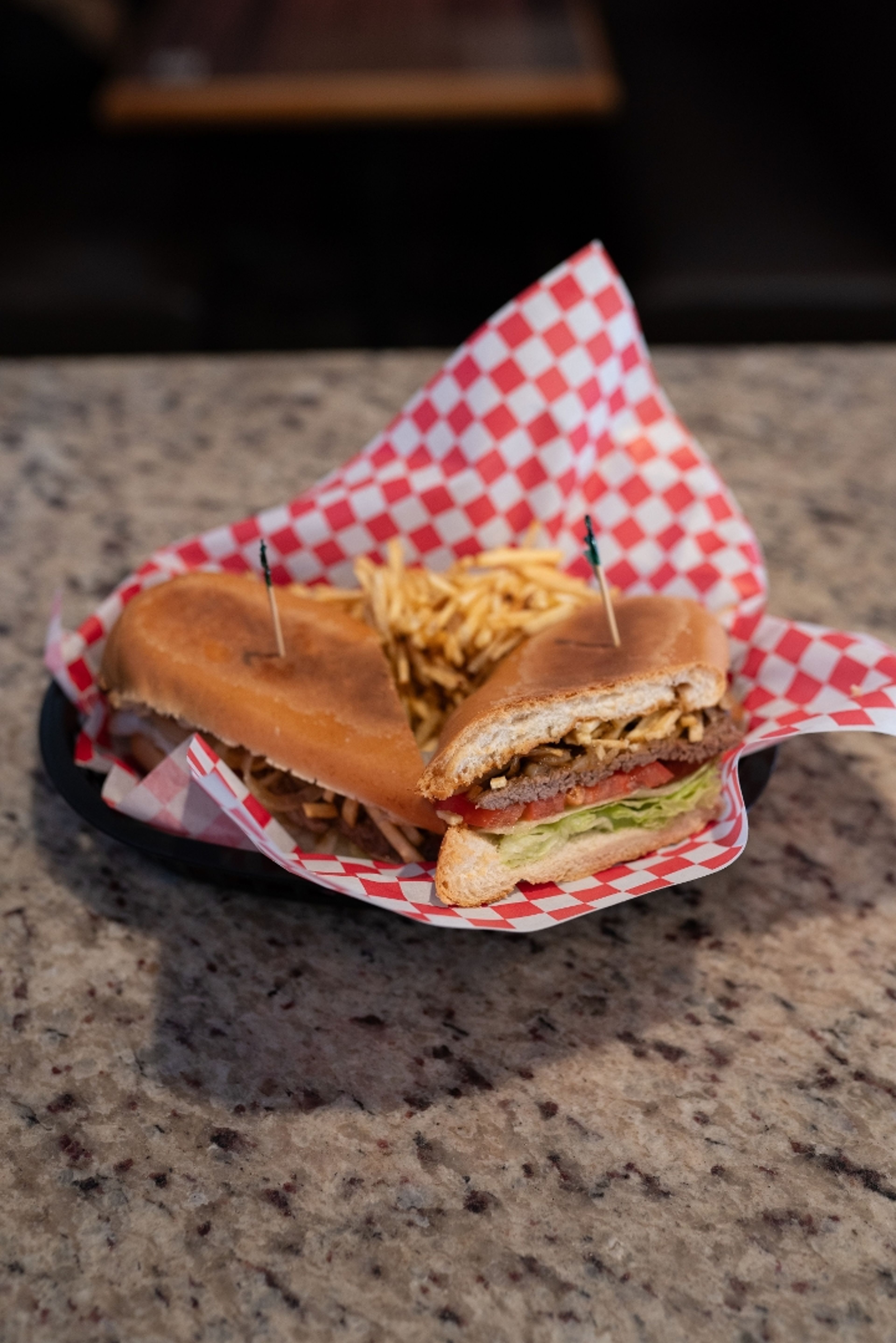 Pan con Bistec Sandwich.