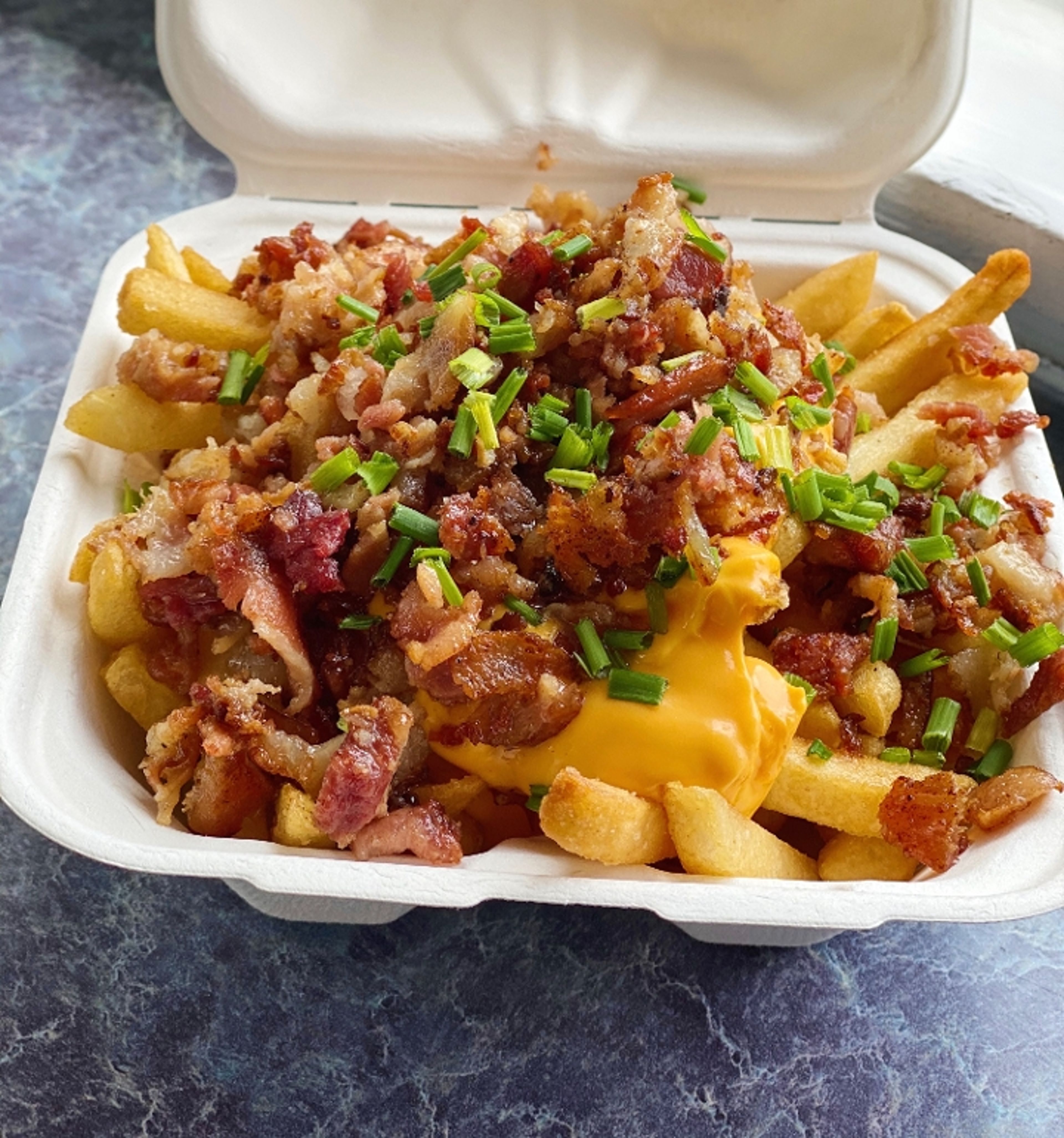 Bacon Cheese Fries.