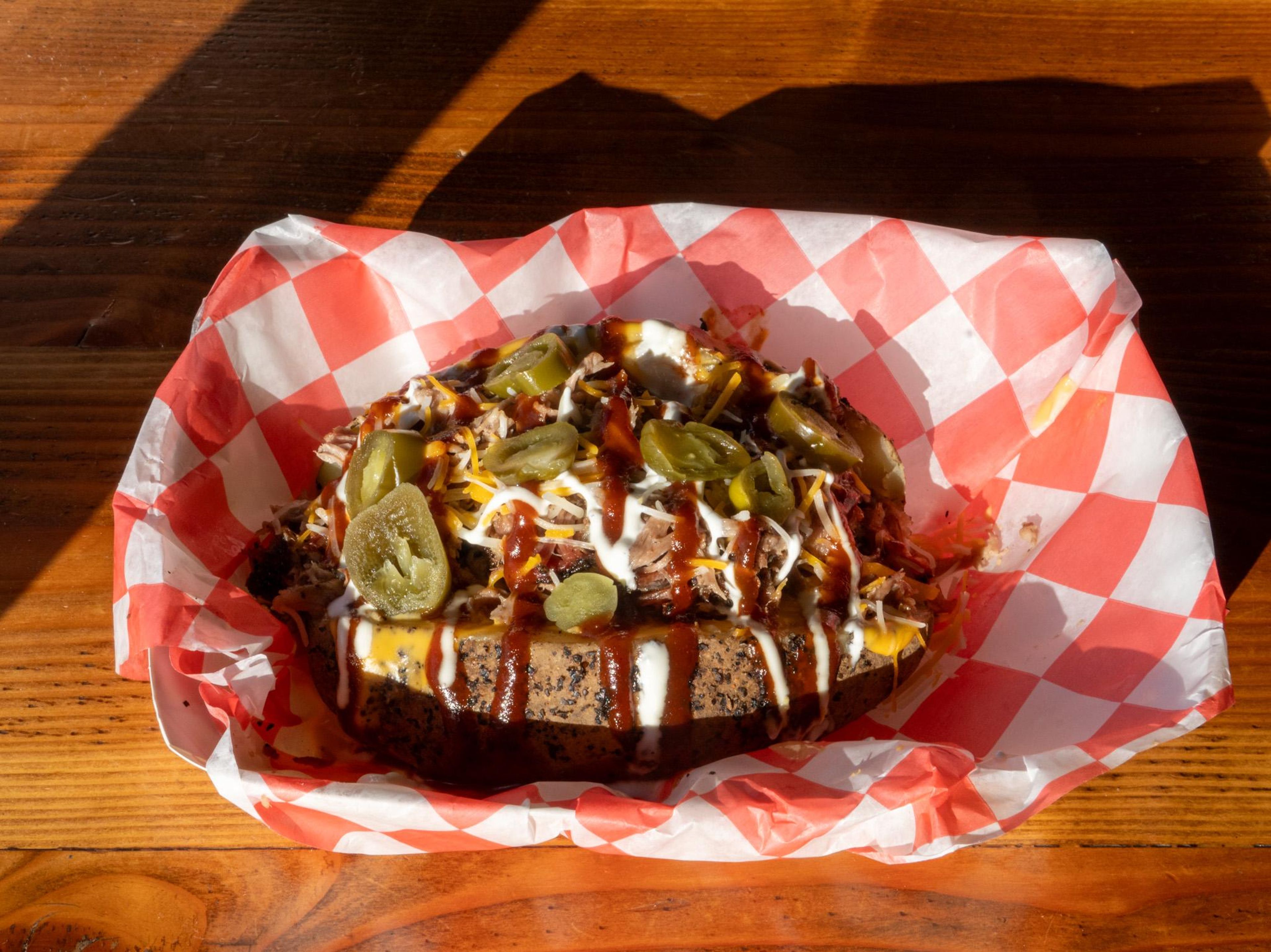Brisket Loaded Baked Potato.