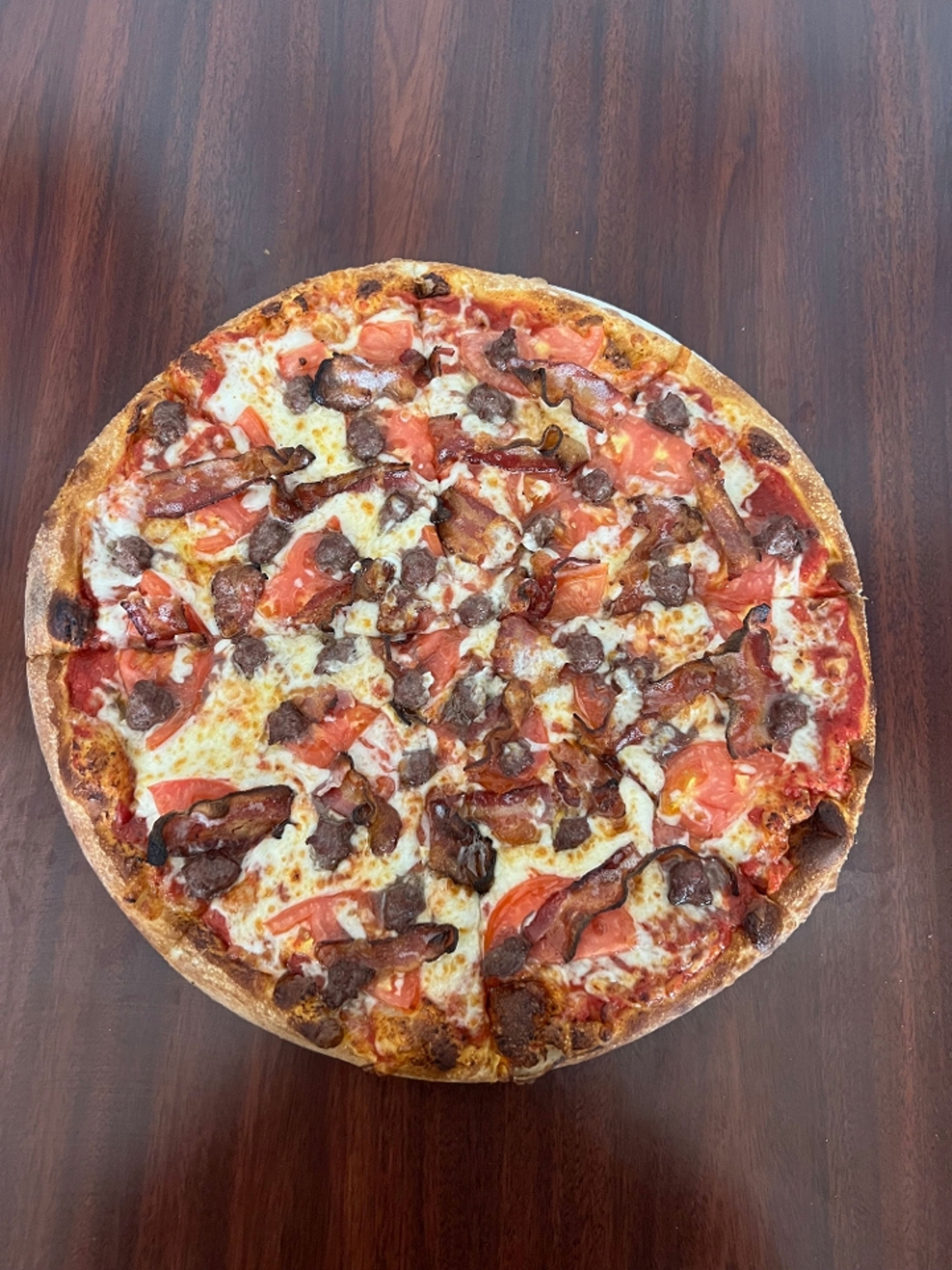 Bacon Cheeseburger Pizza.