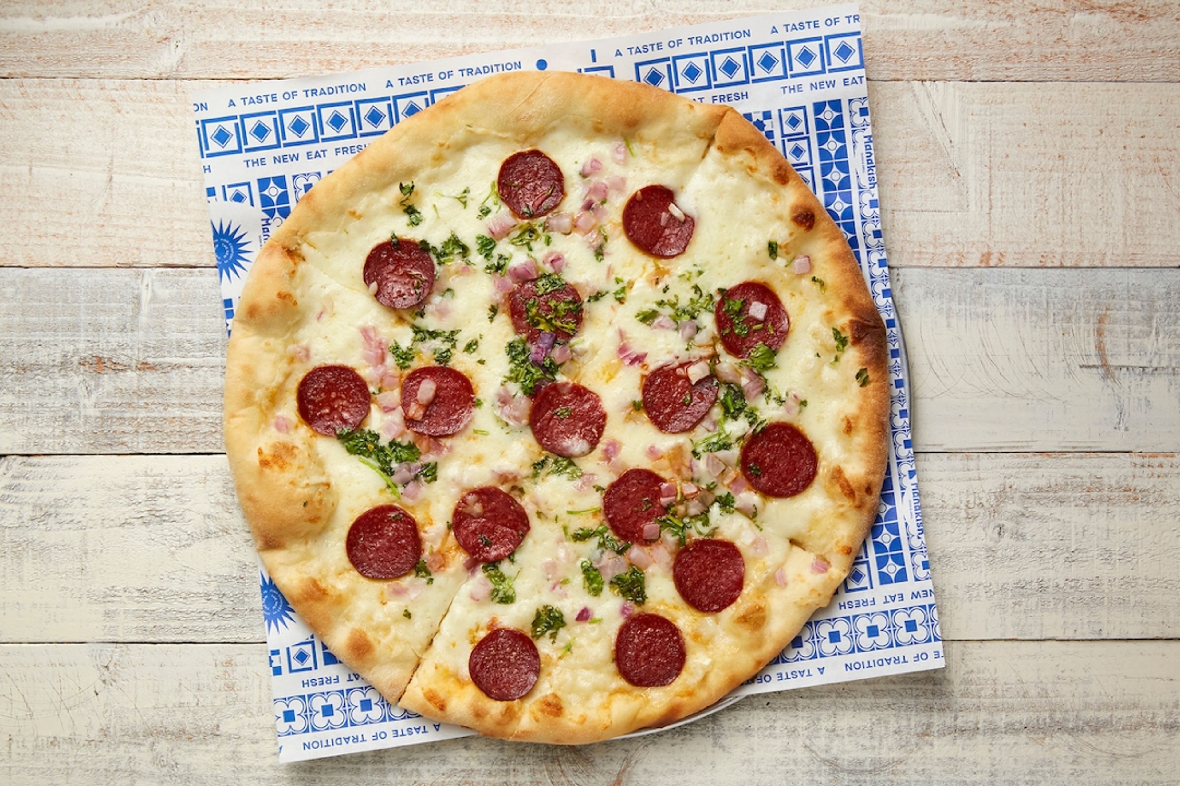 Sujuk & Cheese Manakish.