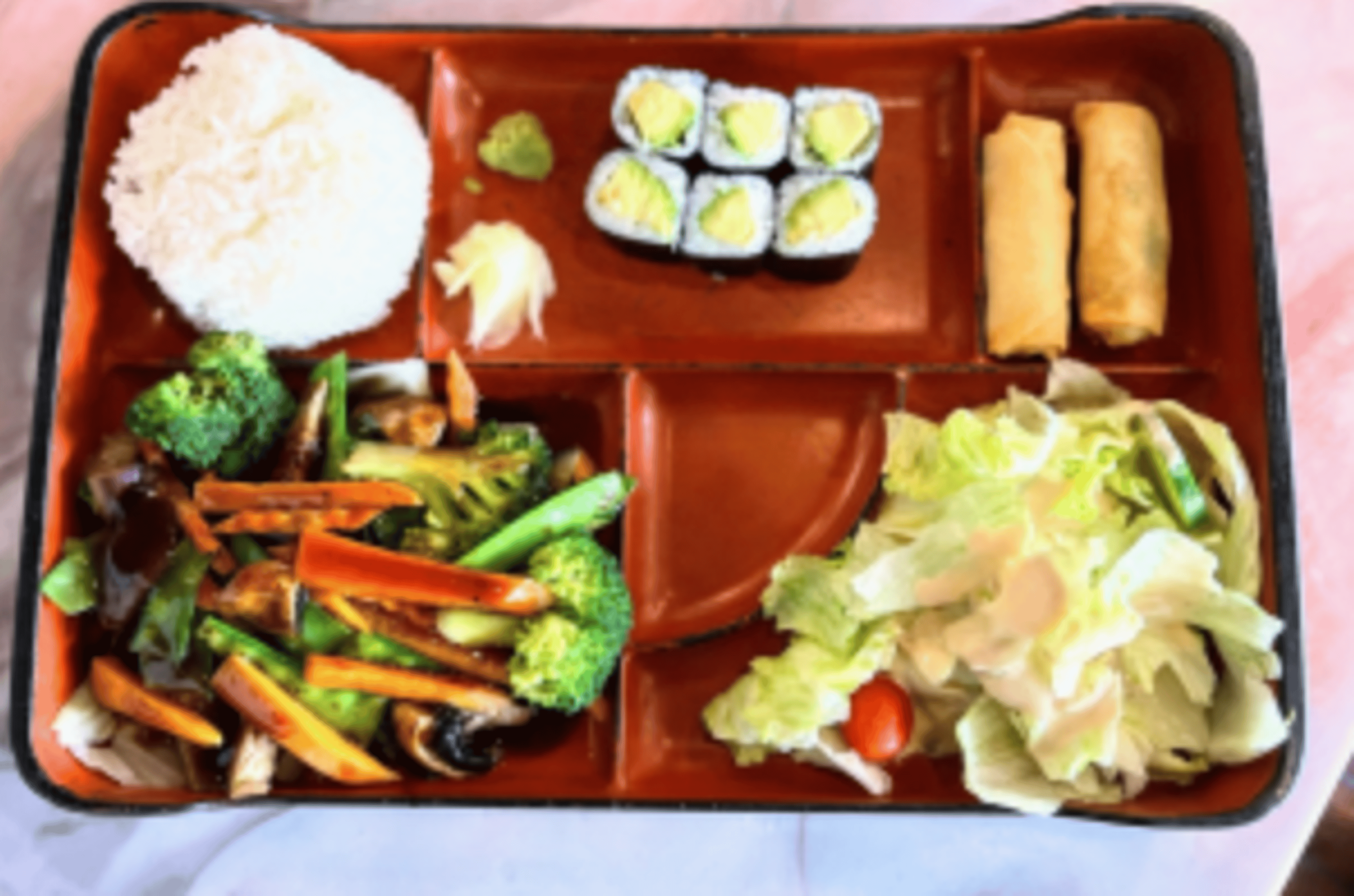 Vegetable Teriyaki Lunch Bento.