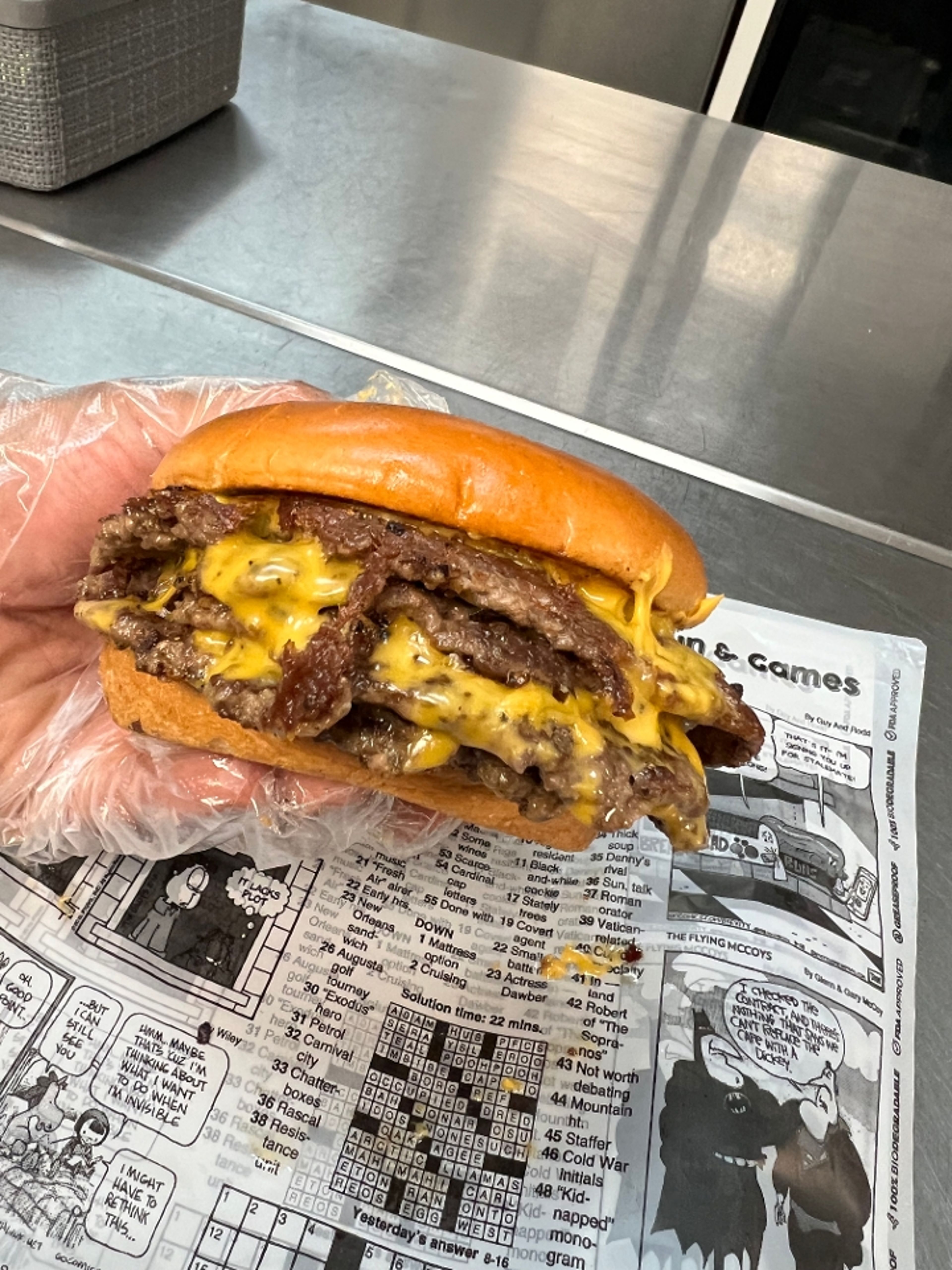 Smash Hamburger Burger Combo.